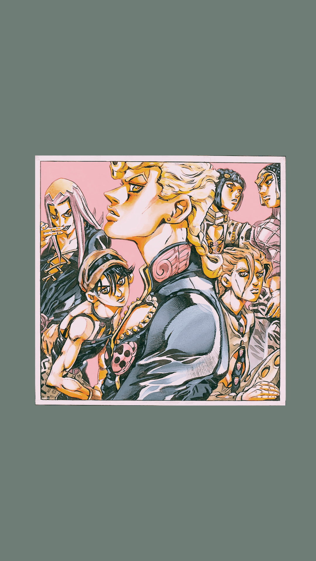 1080x1920 Minimalist Aesthetic Jjba Wallpaper