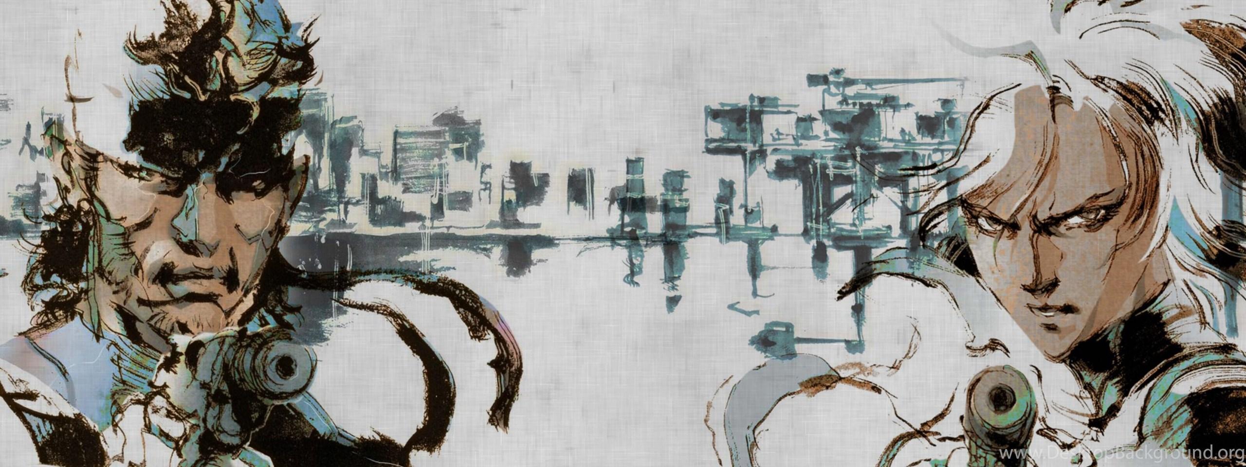 2560x960 Download Wallpaper 3840x1200 Metal Gear Solid 2 Sons Of Liberty. Desktop Background