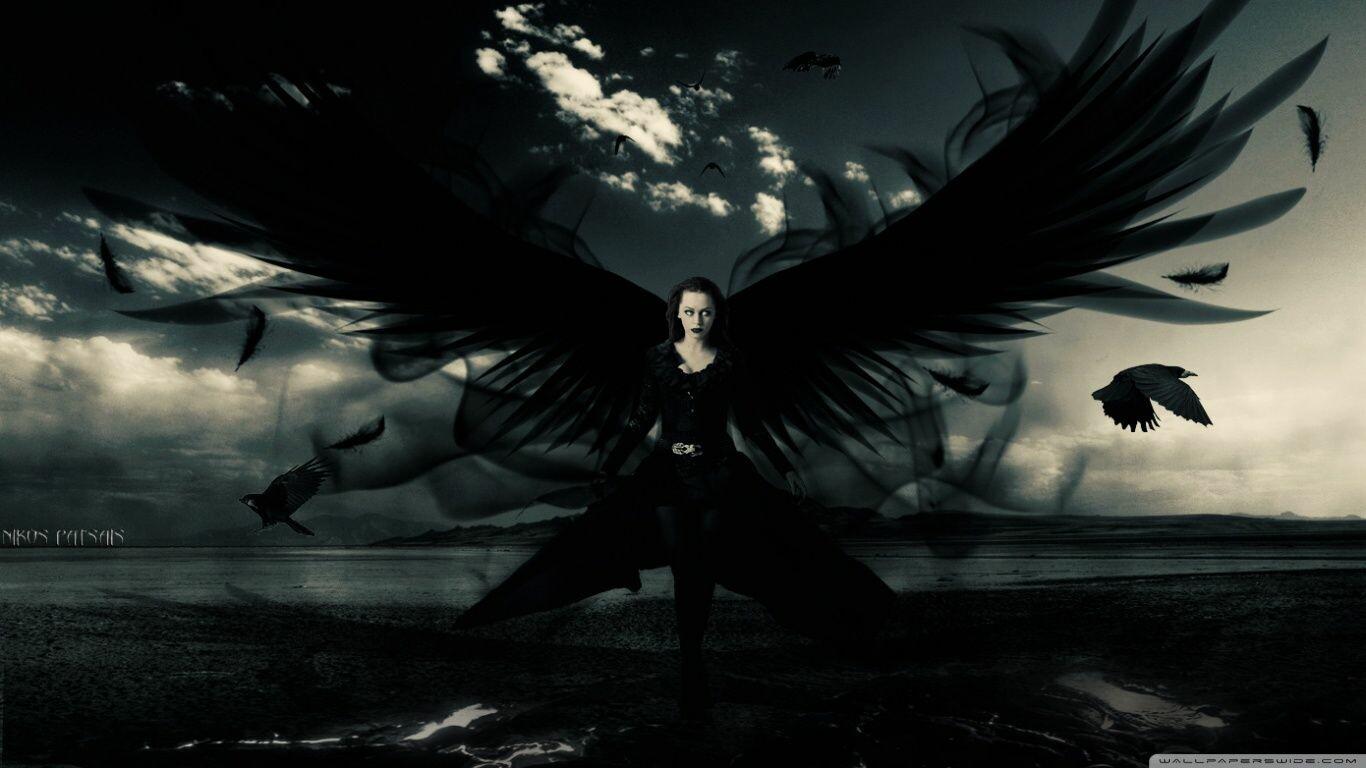 1366x768 Dark Angel Wallpaper: HD, 4K, 5K for PC and Mobile. Download free image for iPhone, Android