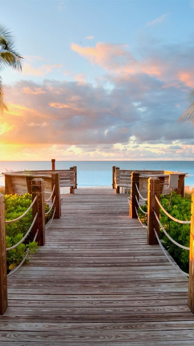 750x1334 Caribbean Beaches Turks And Caicos Sunset 750x1334 IPhone 8 7 6 6S Wallpaper, Background, Picture, Image