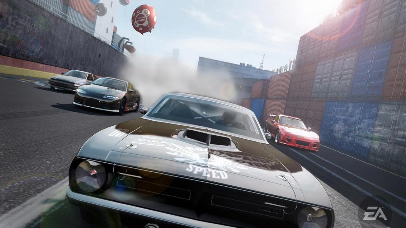 1366x768 NFS Pro Street Muscle Car Desktop wallpaper 1366x768