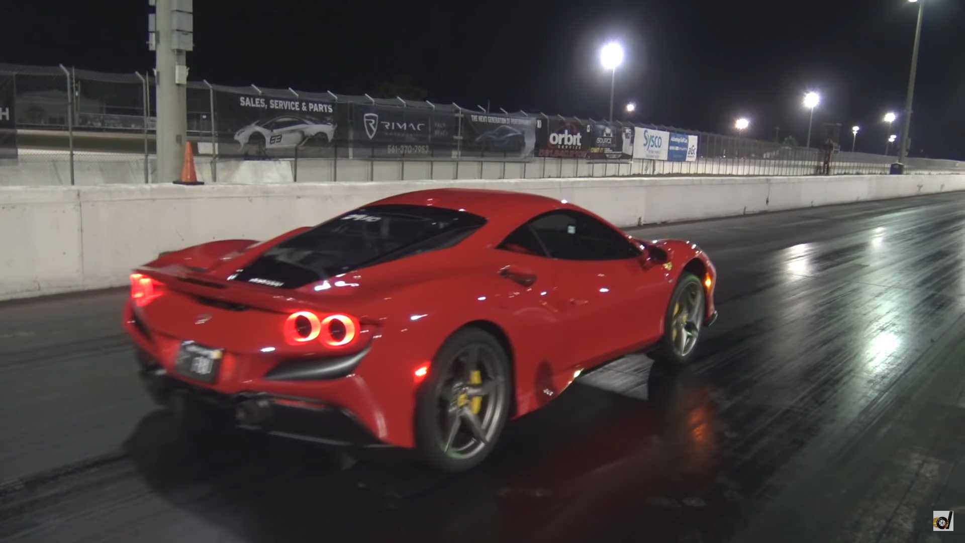 1920x1080 See This Ferrari F8 Tributo Pop A Wheelie At The Drag Strip