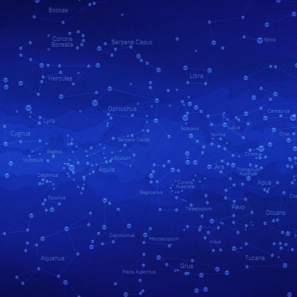 1024x1024 High Resolution Blue Sky With Stars