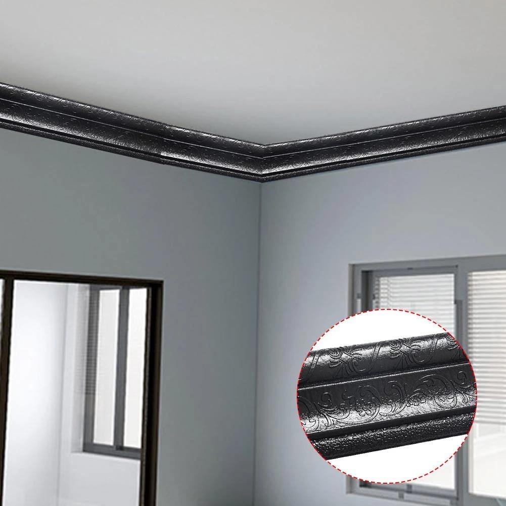 1001x1001 3D Self adhesive Frame Wallpaper Waterproof Anti oil Anti fouling Foam Wall Frame Strip Decoration Baseboard Sticker For Kitchen. Wallpaper