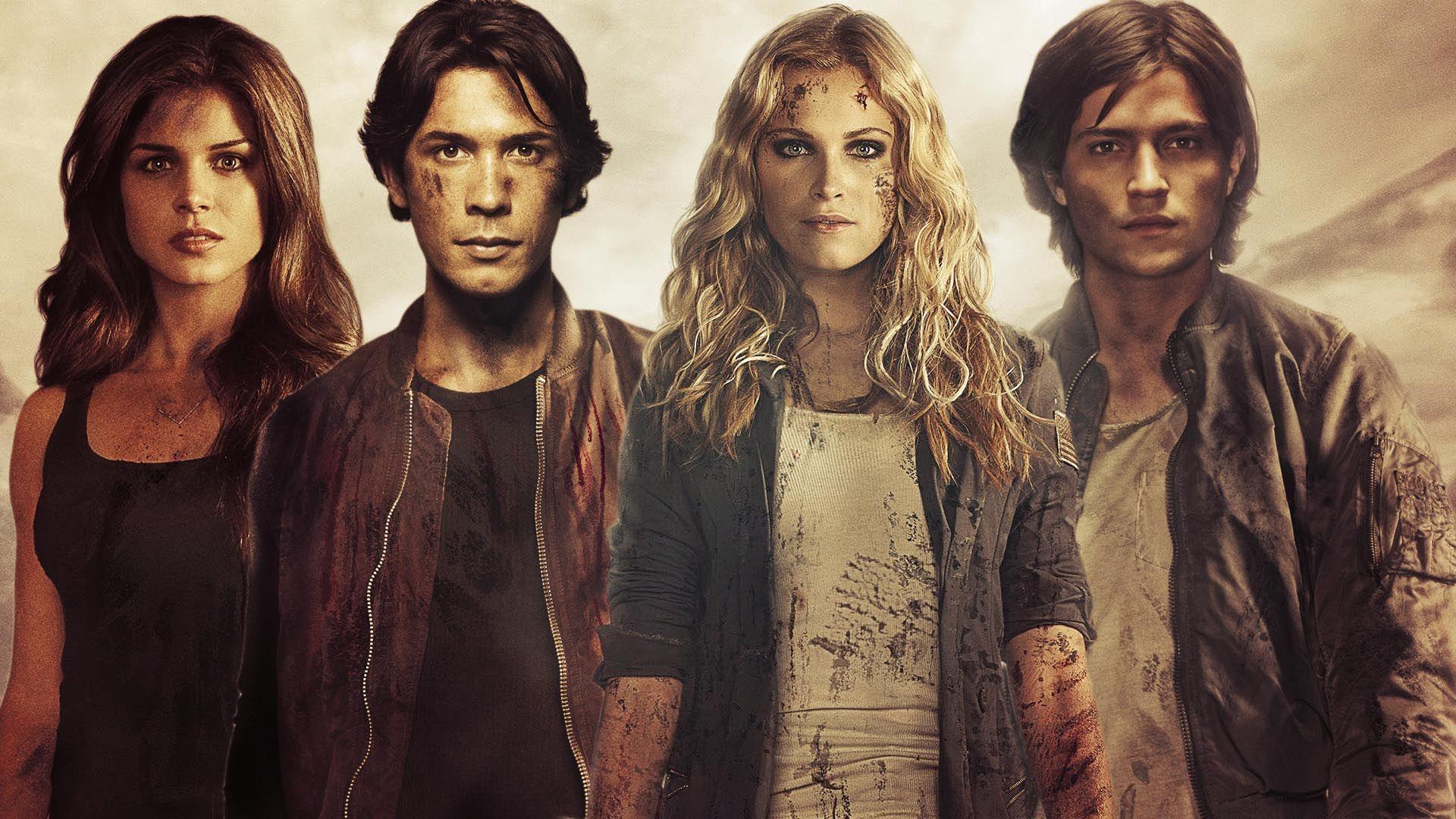 1920x1080 Bellamy And Clarke The 100 Wallpaper