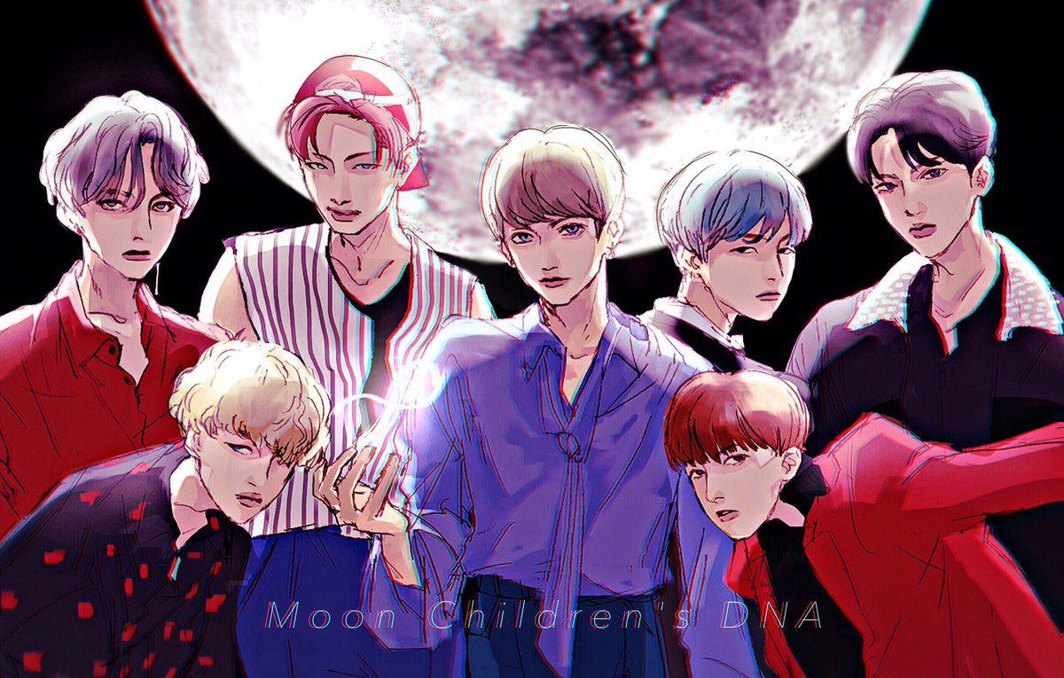 Bts Anime Wallpapers Top Free Bts Anime Backgrounds