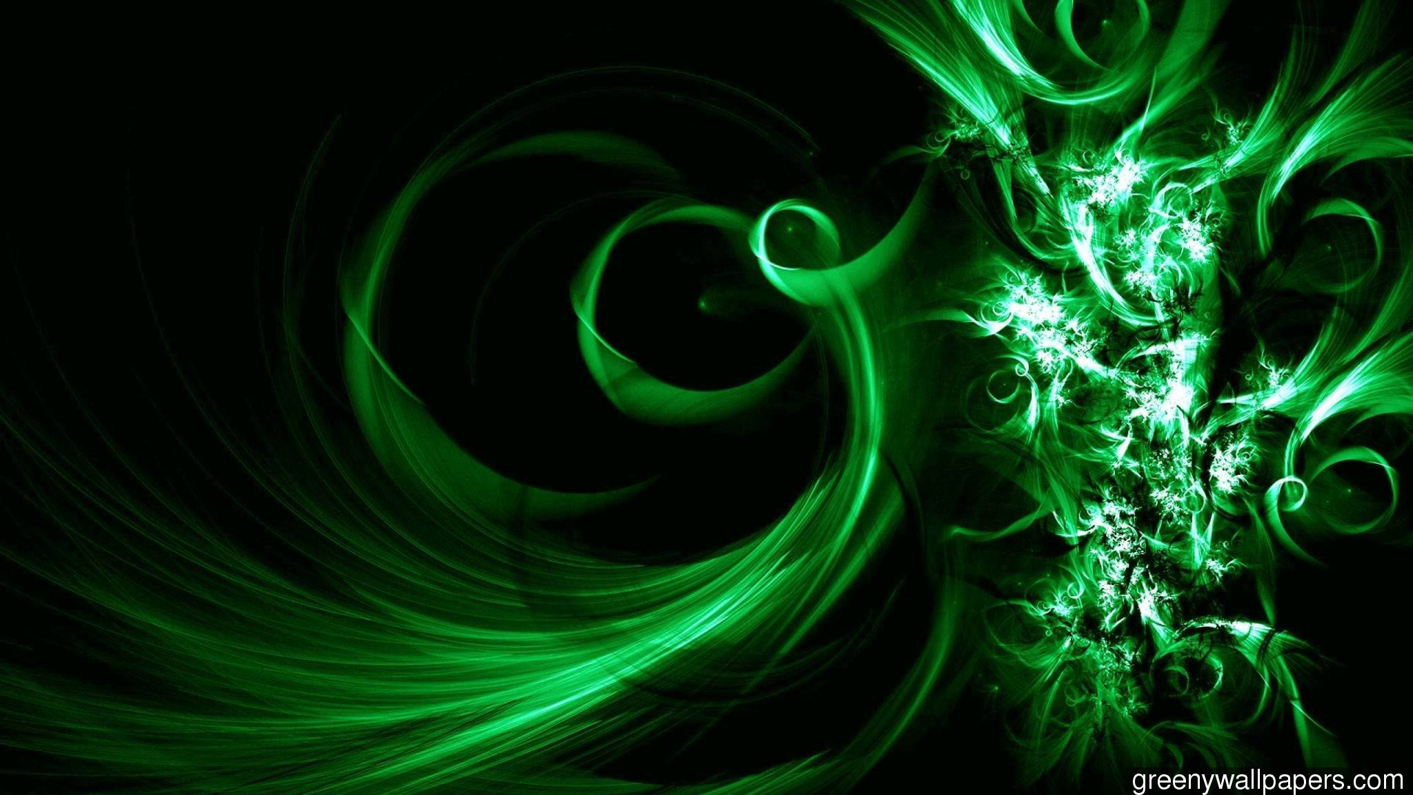 2048x1152 3D Abstract Lime Green Mint 1600x900