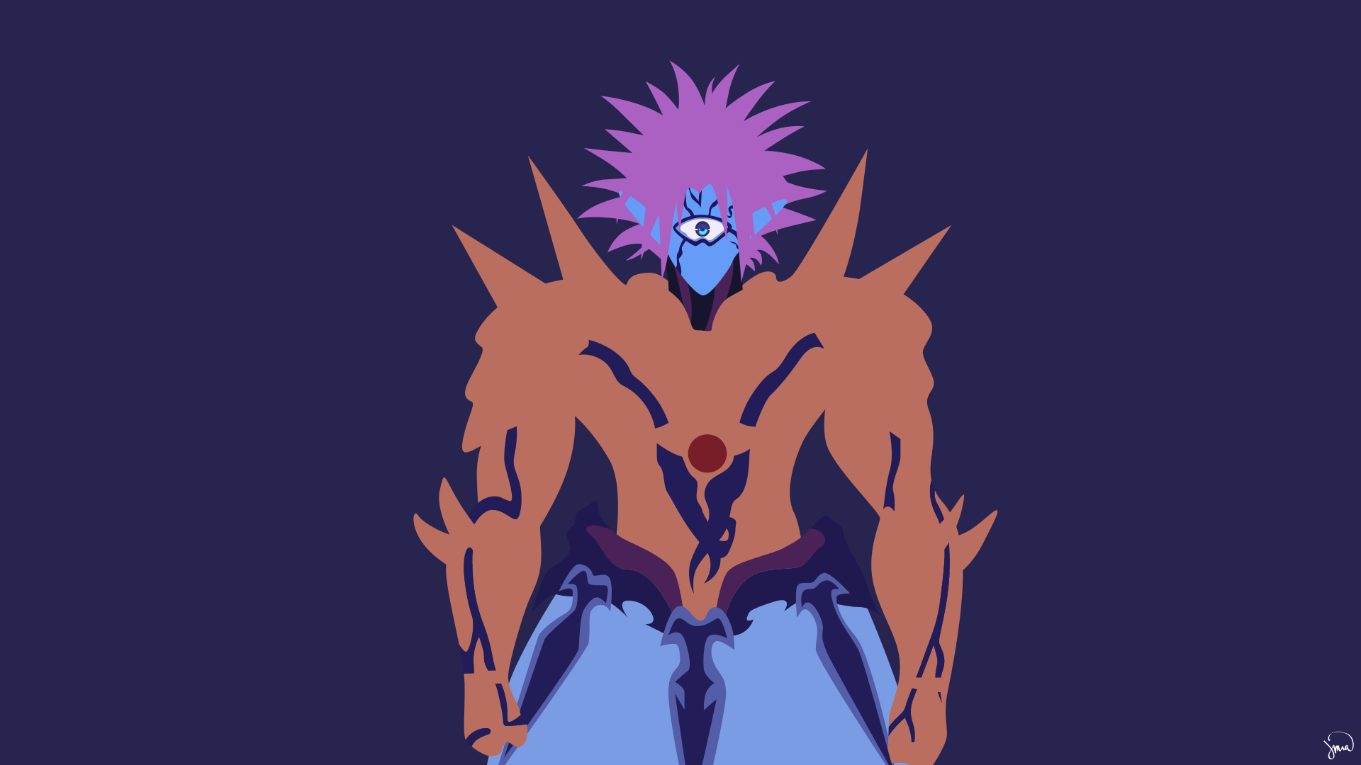 1920x1080 Boros One Punch Man Minimalist Wallpaper by greenmapple17. Daily Anime Art