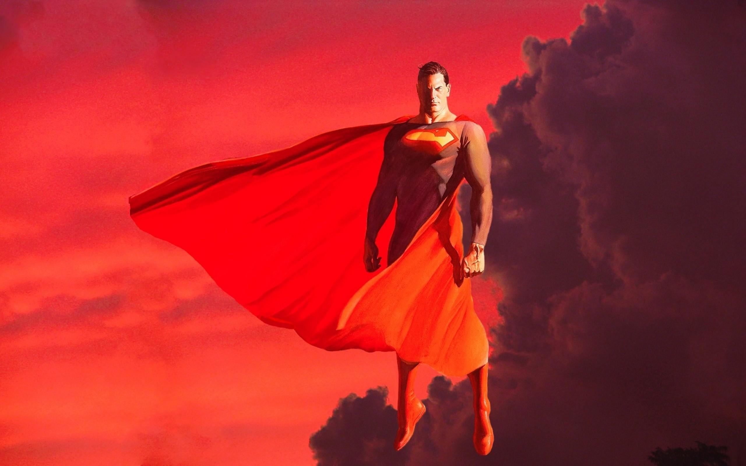 2560x1600 Alex Ross Superman Desktop HD Wallpaper