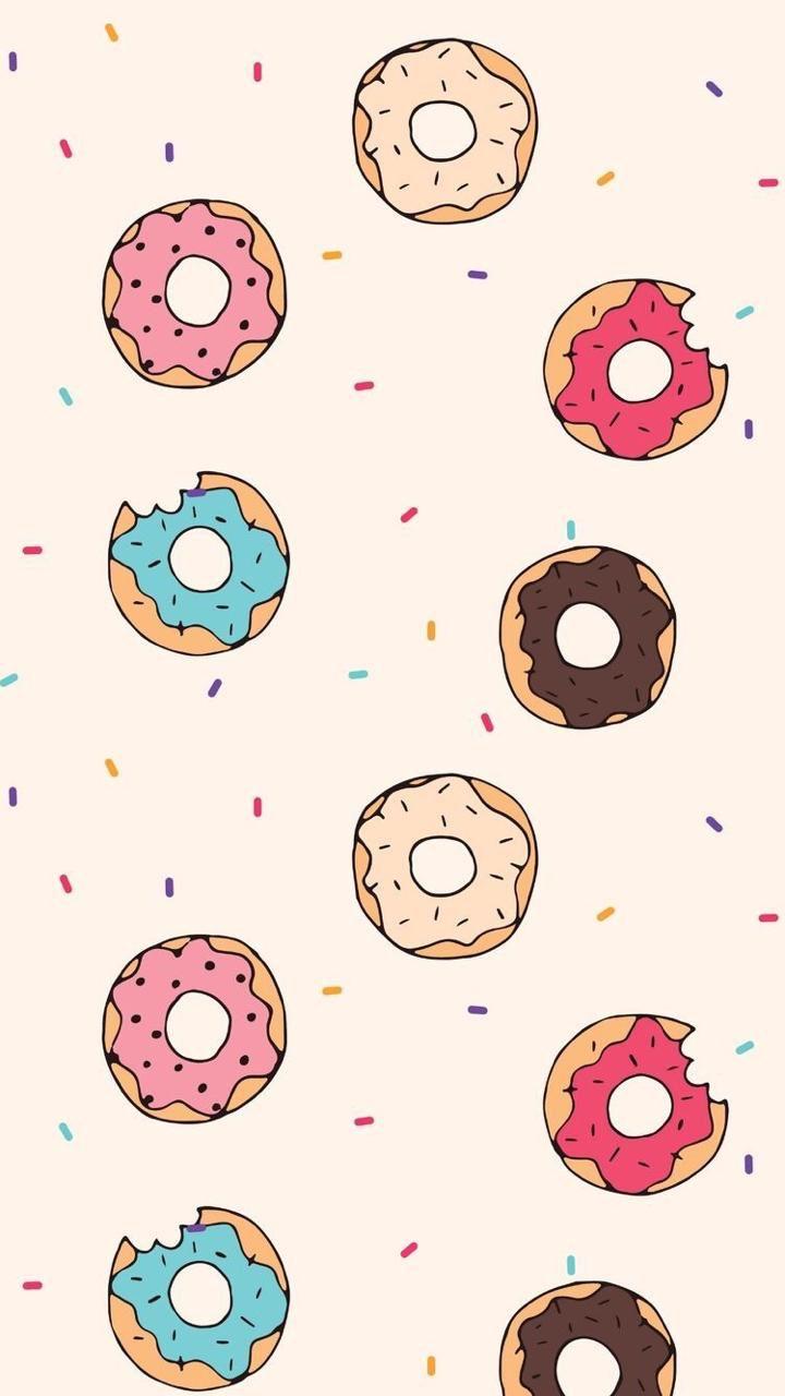 720x1280 Coffee. Donuts. Wallpaper. iPhone. Android. Pastel wallpaper, Wallpaper iphone cute, Cute wallpaper