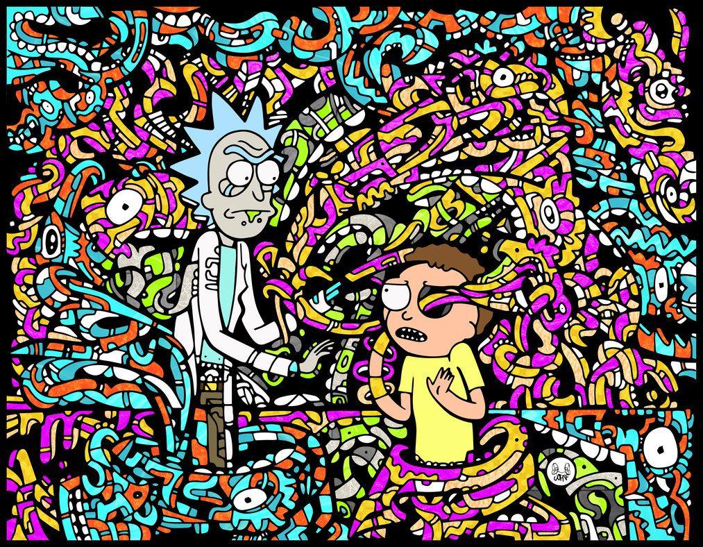 Trippy Rick, rick and morty, HD phone wallpaper