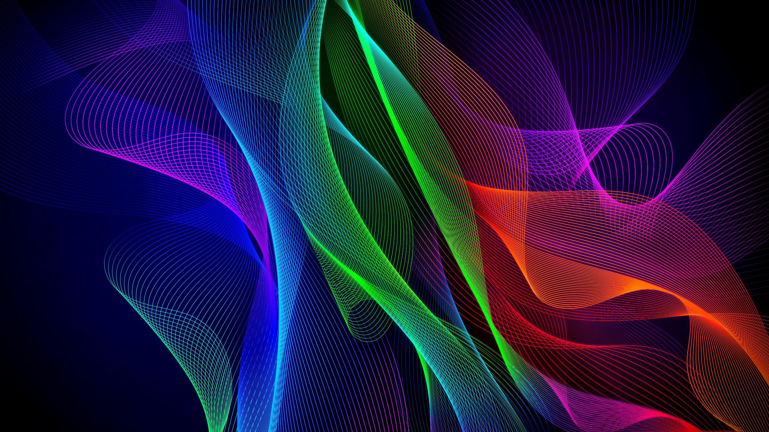2560x1440 Colorful Abstract Razer Phone Stock Wallpaper Razer Rainbow Wallpaper HD