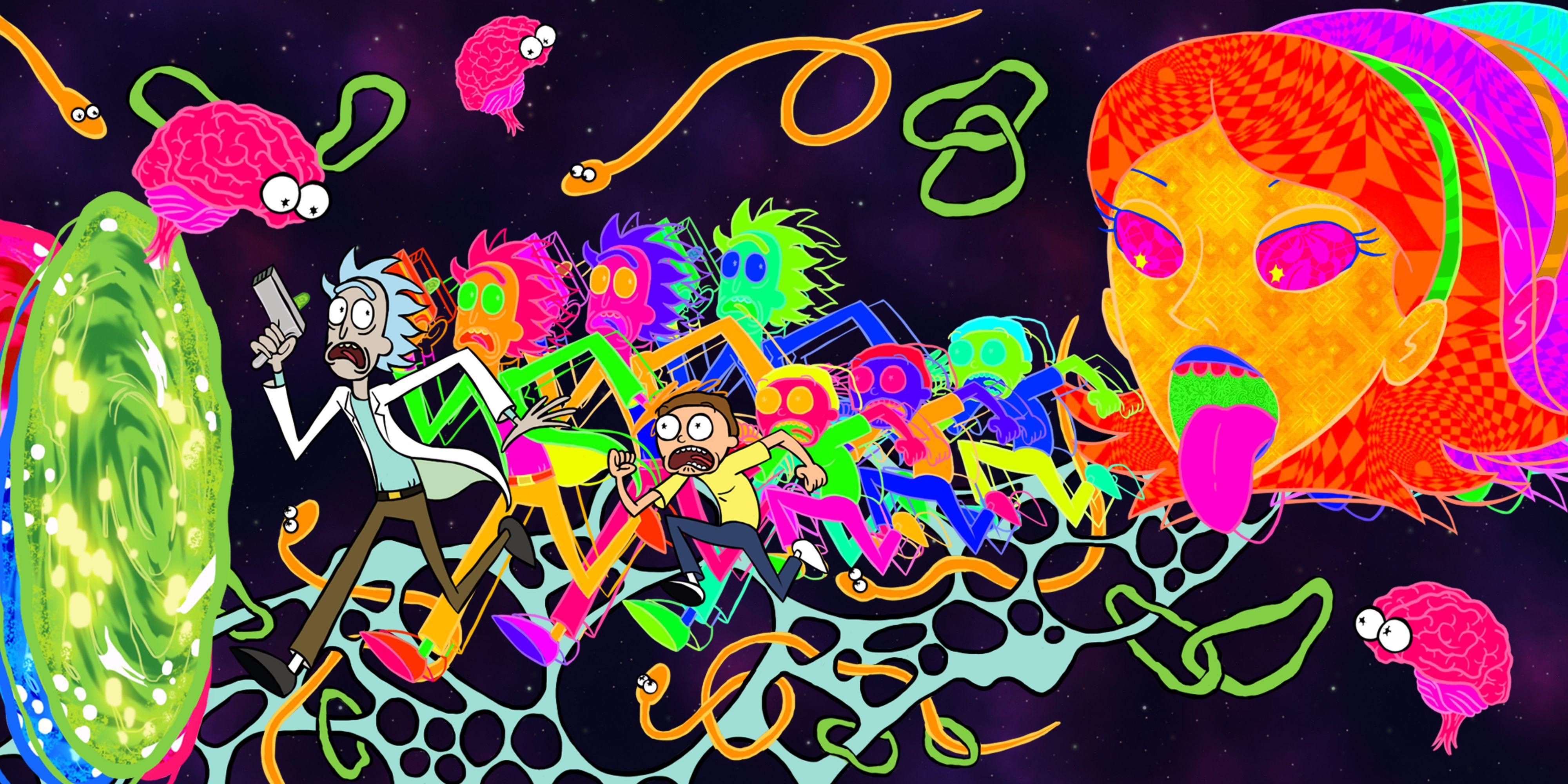 Trippy Rick and morty wallpaper by Hyasat99 - Download on ZEDGE
