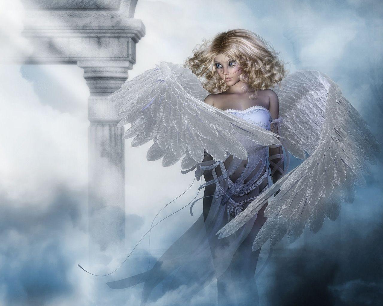 1280x1024 Angel Most Beautiful Wallpaper