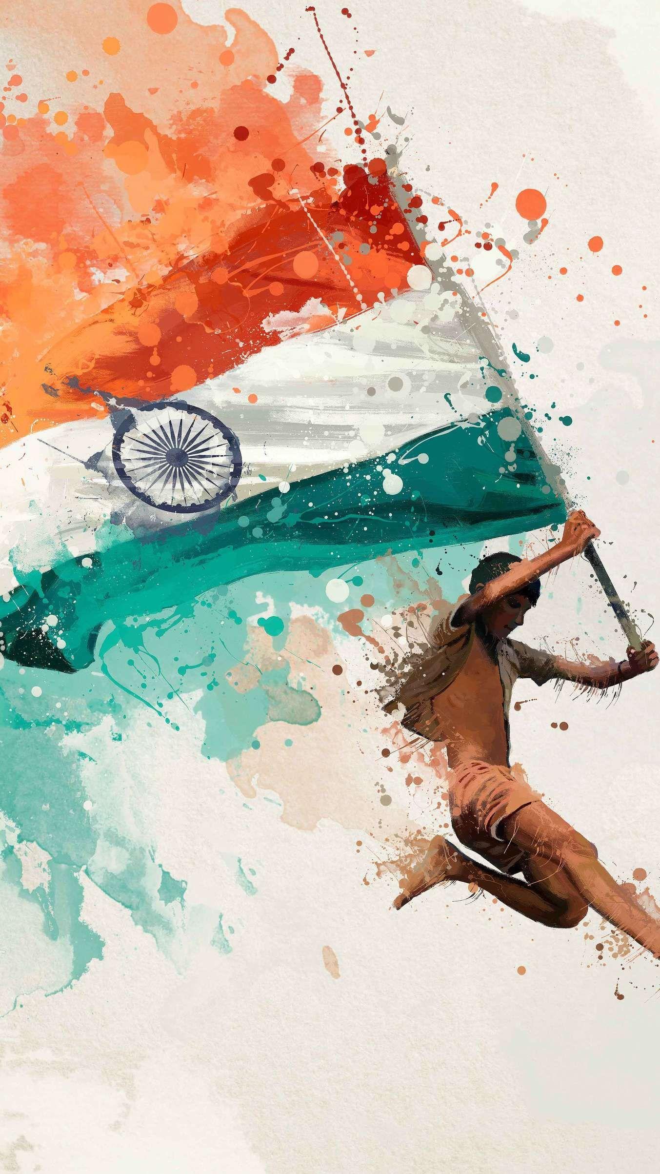 1353x2406 Wallpaper Indian Flag Colour Background