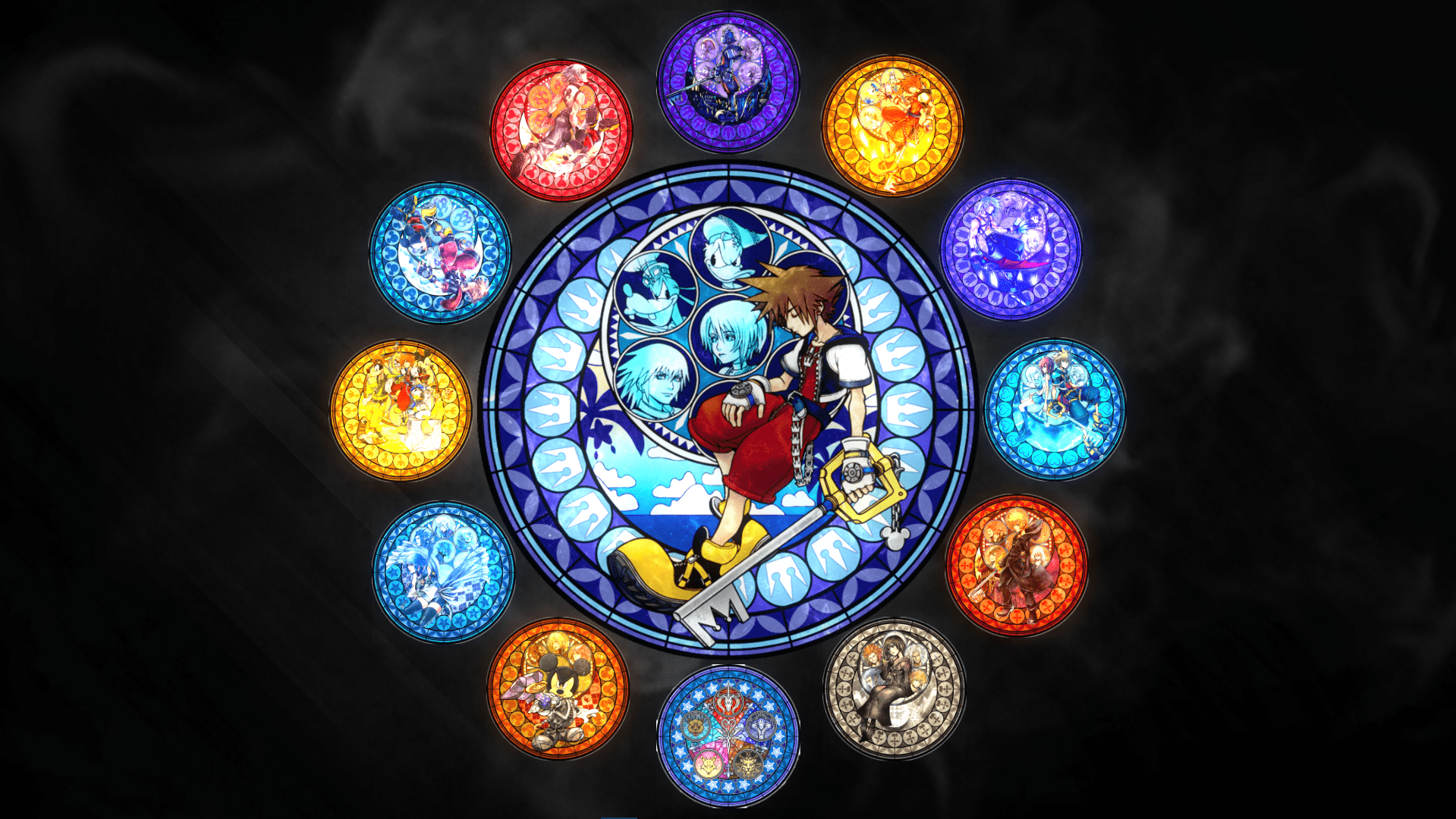 Kingdom Hearts Stained Glass Wallpapers - Top Free Kingdom Hearts Stained  Glass Backgrounds - WallpaperAccess
