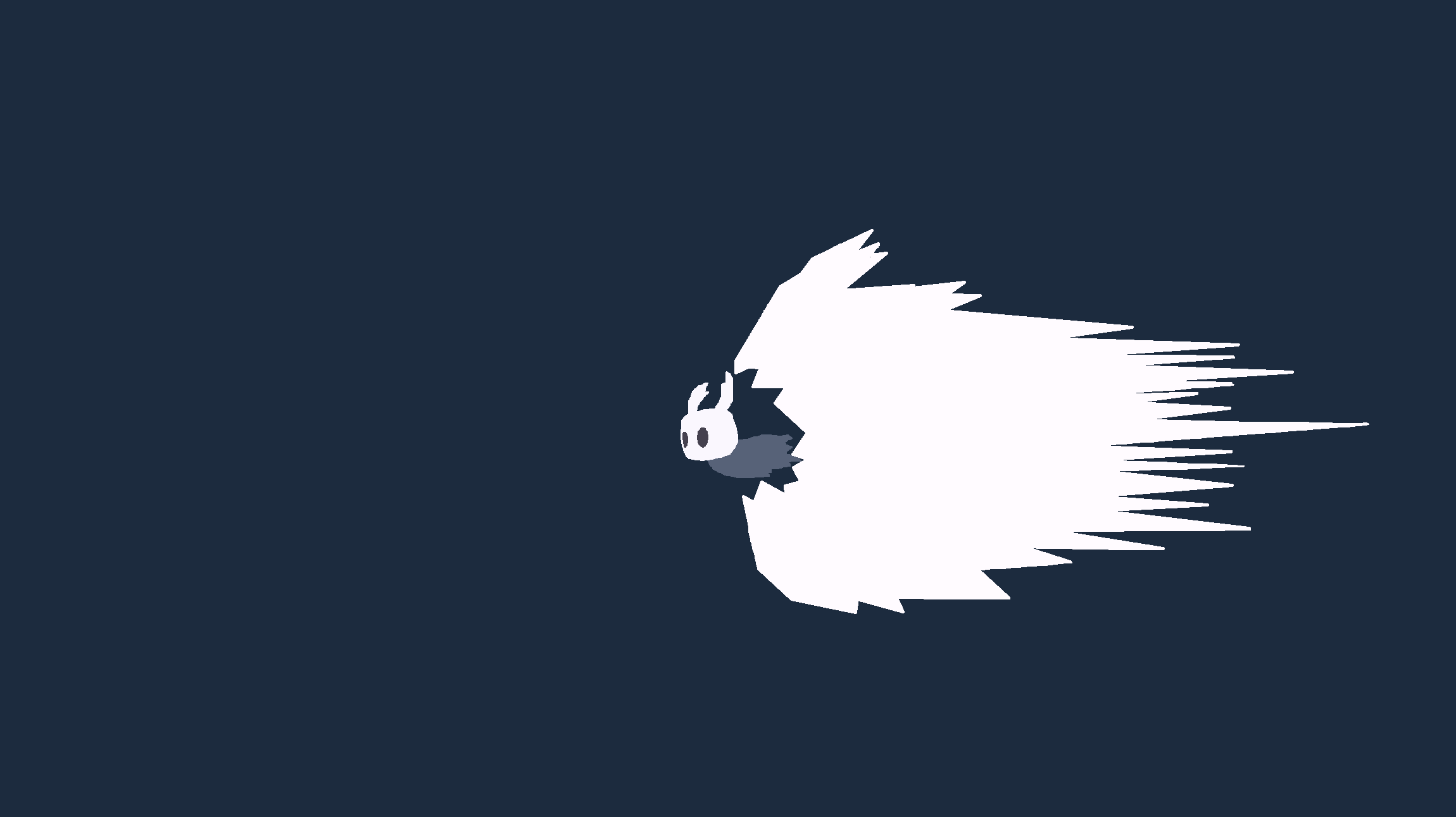 2300x1292 Made a minimalist wallpaper of the crystal dash: HollowKnight