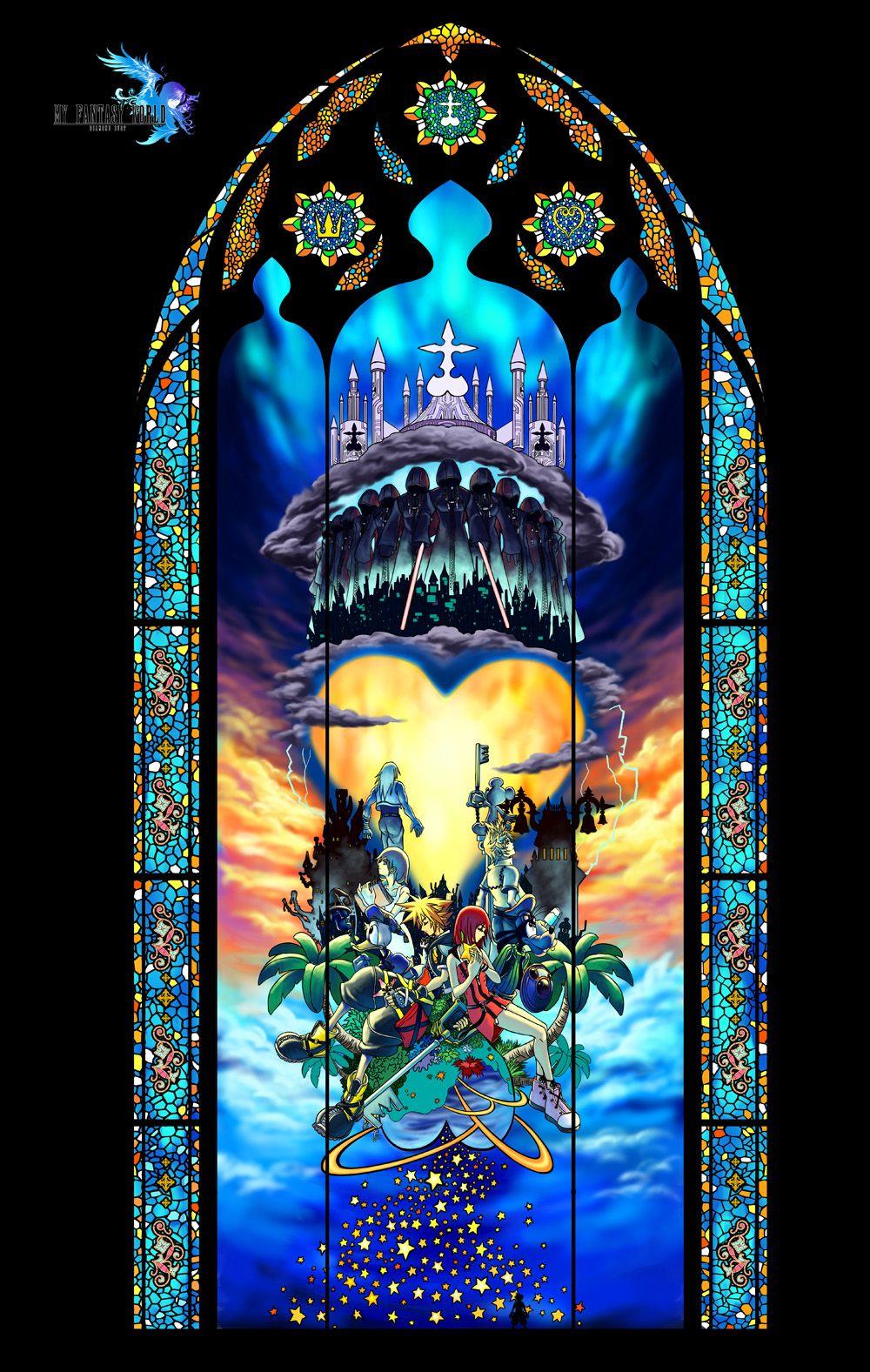 Kingdom Hearts Stained Glass Wallpapers - Top Free Kingdom Hearts Stained  Glass Backgrounds - WallpaperAccess