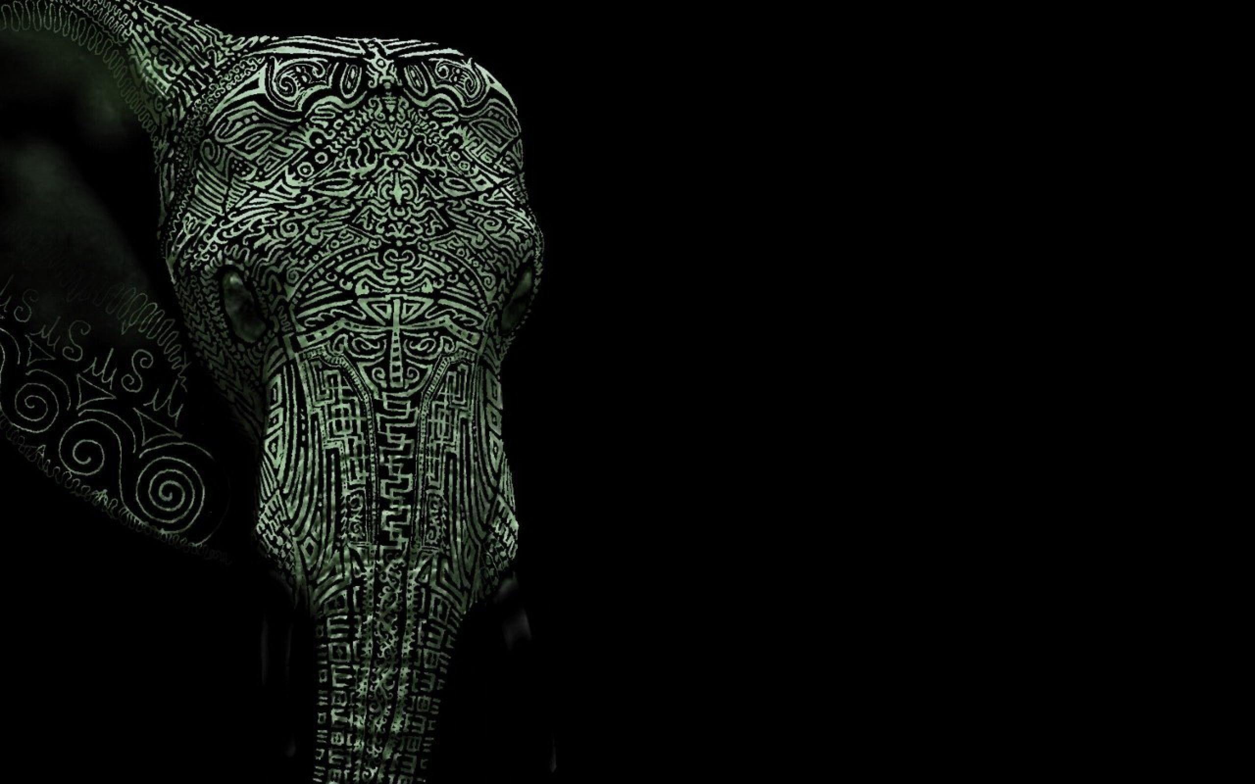 2560x1600 Tribal Elephant Desktop Wallpaper