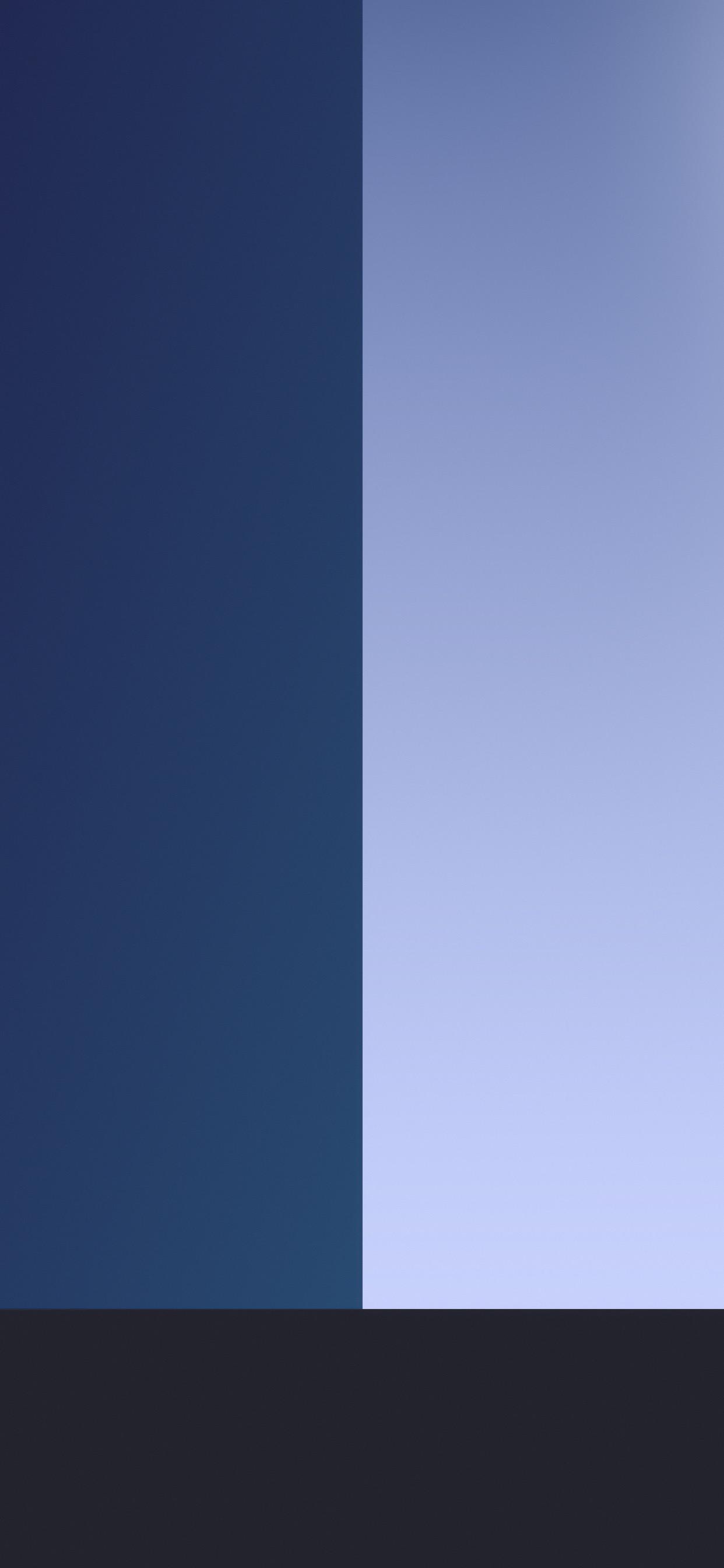 Duo iPhone wallpapers with split colors