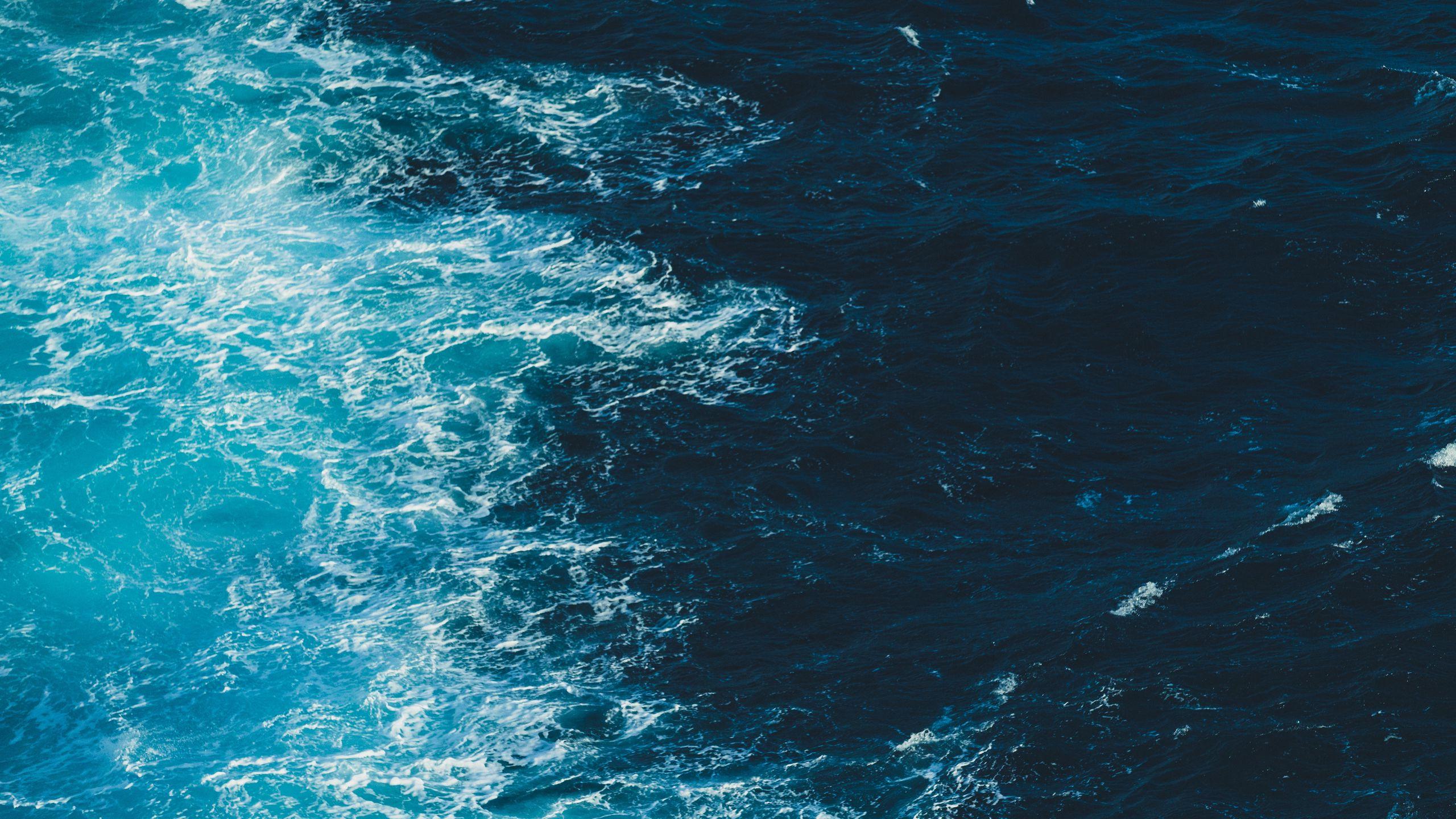 2560x1440 Download wallpaper 2560x1440 sea, ocean, waves widescreen 16:9 HD background