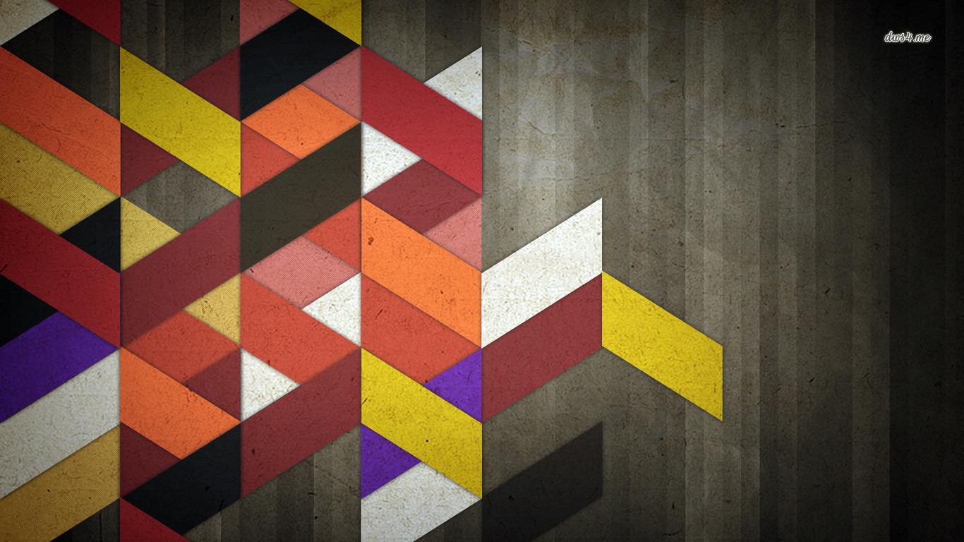 1366x768 Shapes wallpaperx768