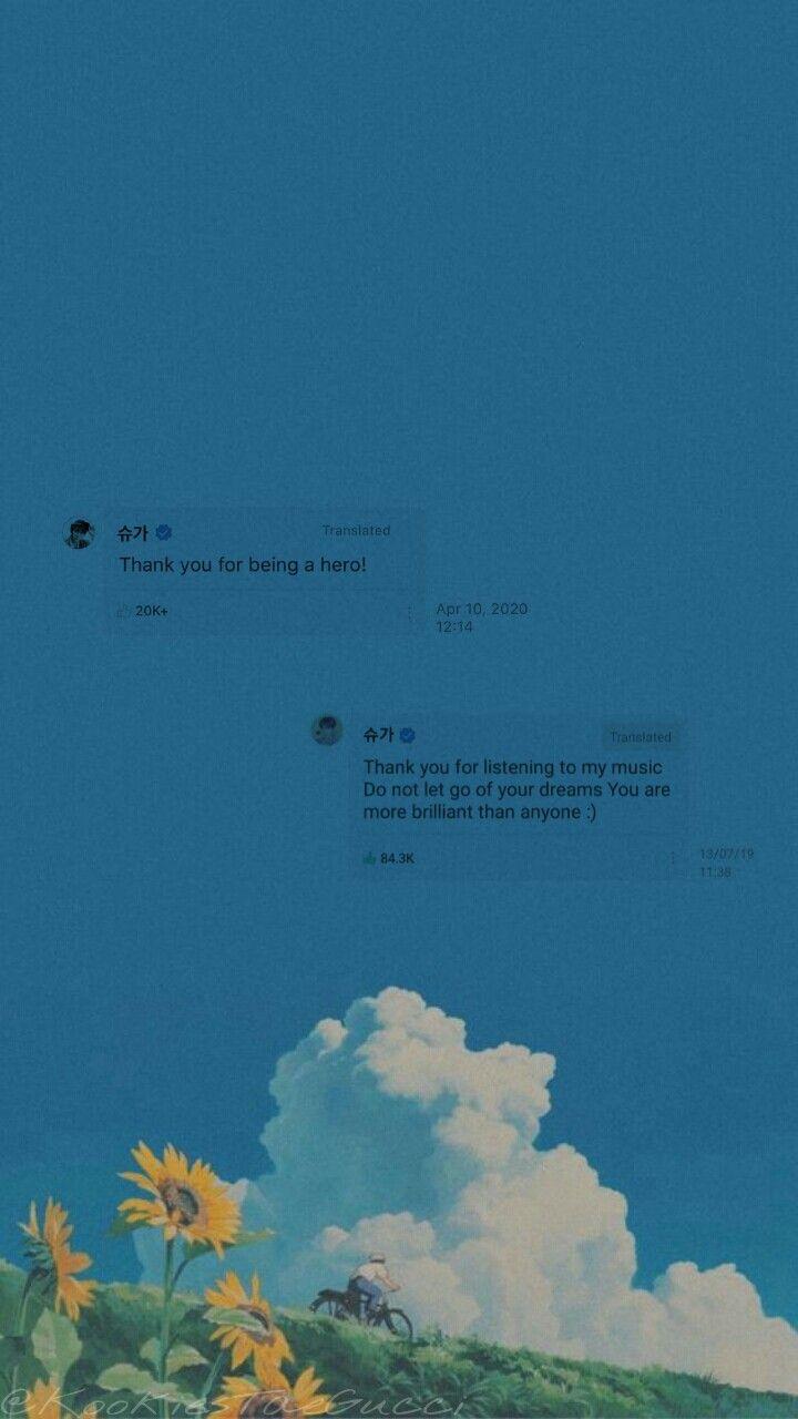 720x1280 Aesthetic Weverse Comment (Wallpaper).. BTS Min Yoongi. Bts aesthetic wallpaper, Aesthetic wallpaper, Wallpaper
