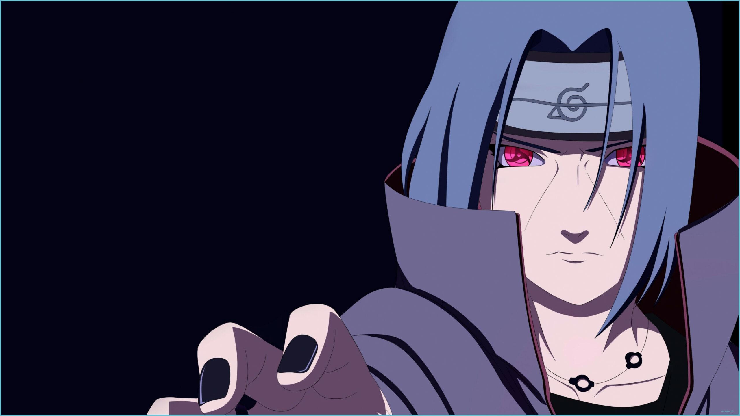 2560x1440 Wallpaper Naruto, Uchiha Itachi, Mangekyou Sharingan Wallpaper 4k