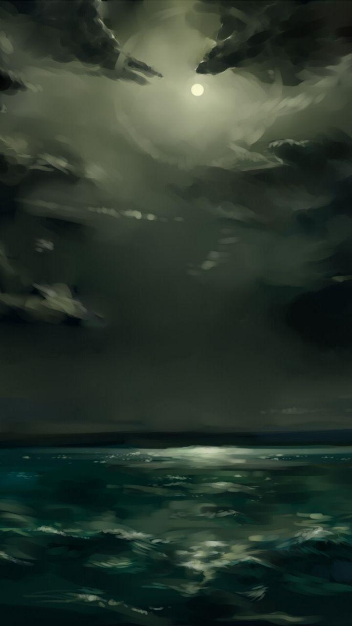 720x1280 iPhone Dark Landscape Wallpaper