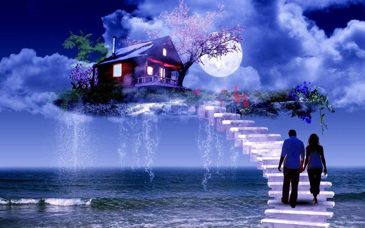 1280x800 Romantic Beautiful Night Scenery