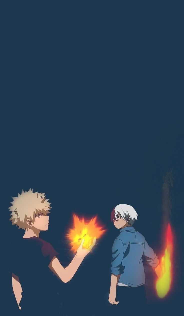 736x1264 Bakugou Phone Wallpaper