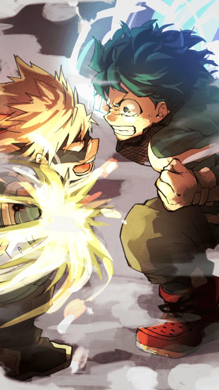 750x1334 Bakugou X Deku Wallpaper