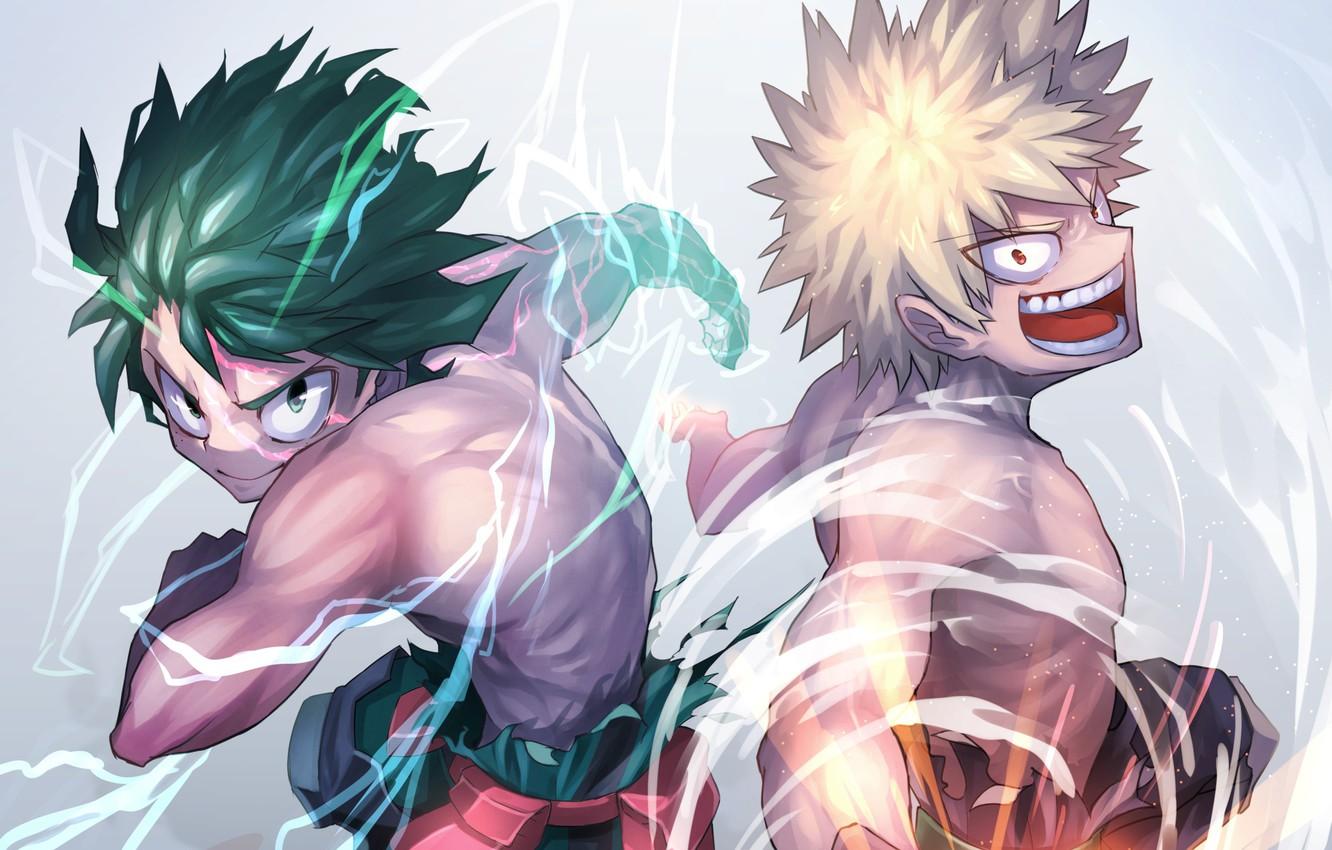1332x850 Izuku Midoriya And Bakugou Katsuki Wallpaper