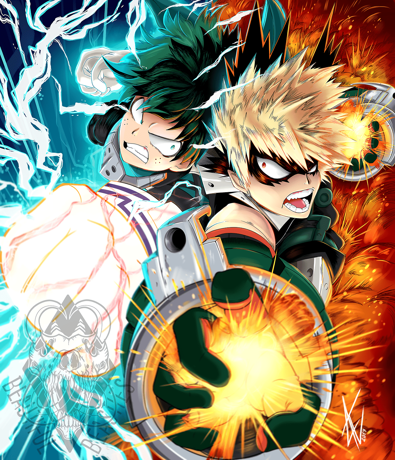 1280x1491 Deku And Kacchan One For All Wallpaper