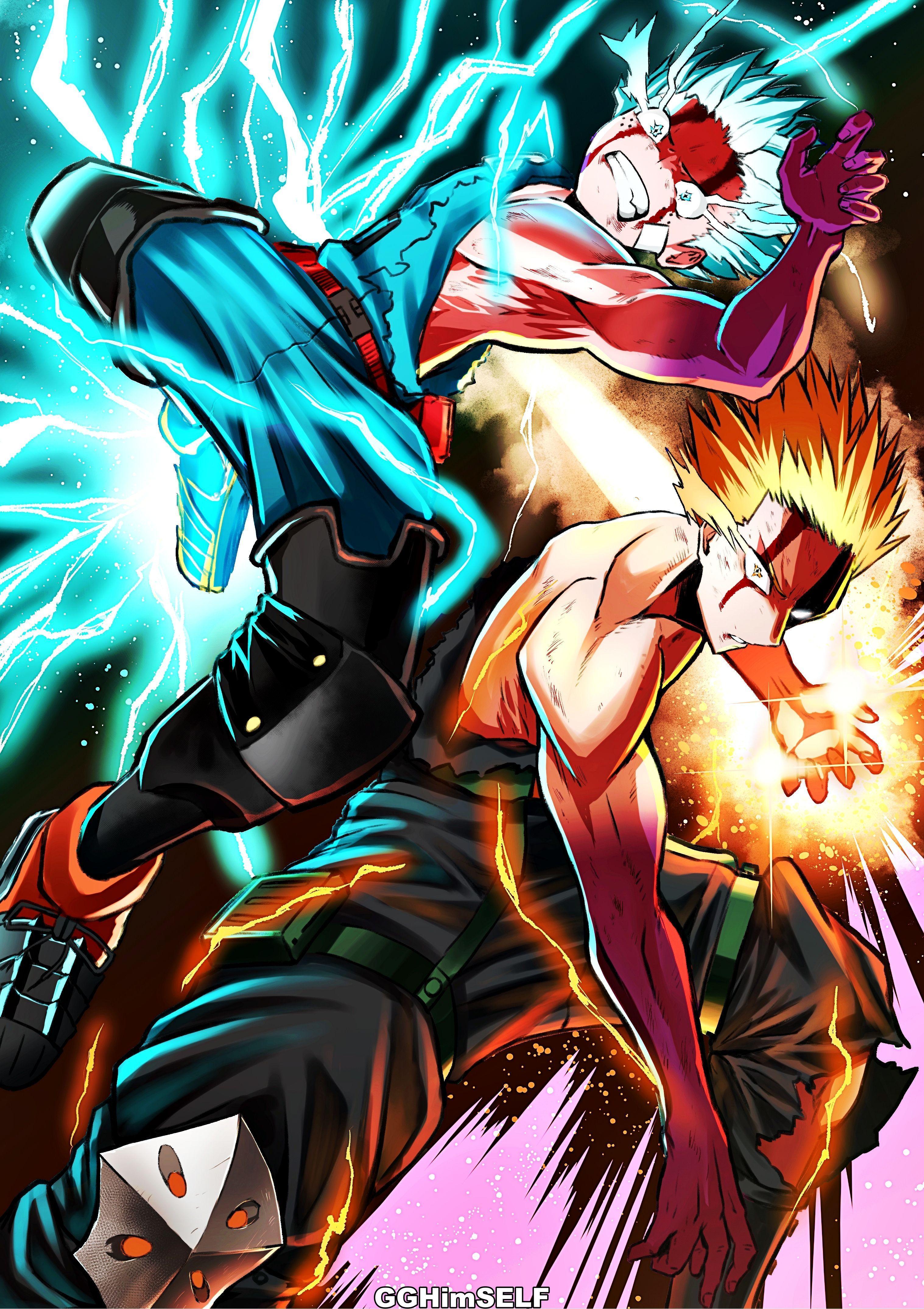 3035x4300 Bakugou Deku Wallpaper