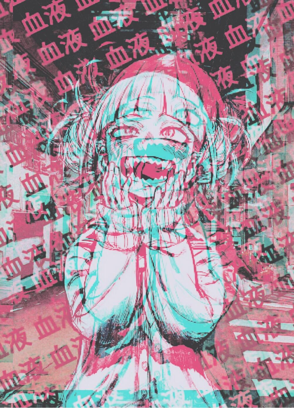1001x1386 Toga himiko vaporwave v.2