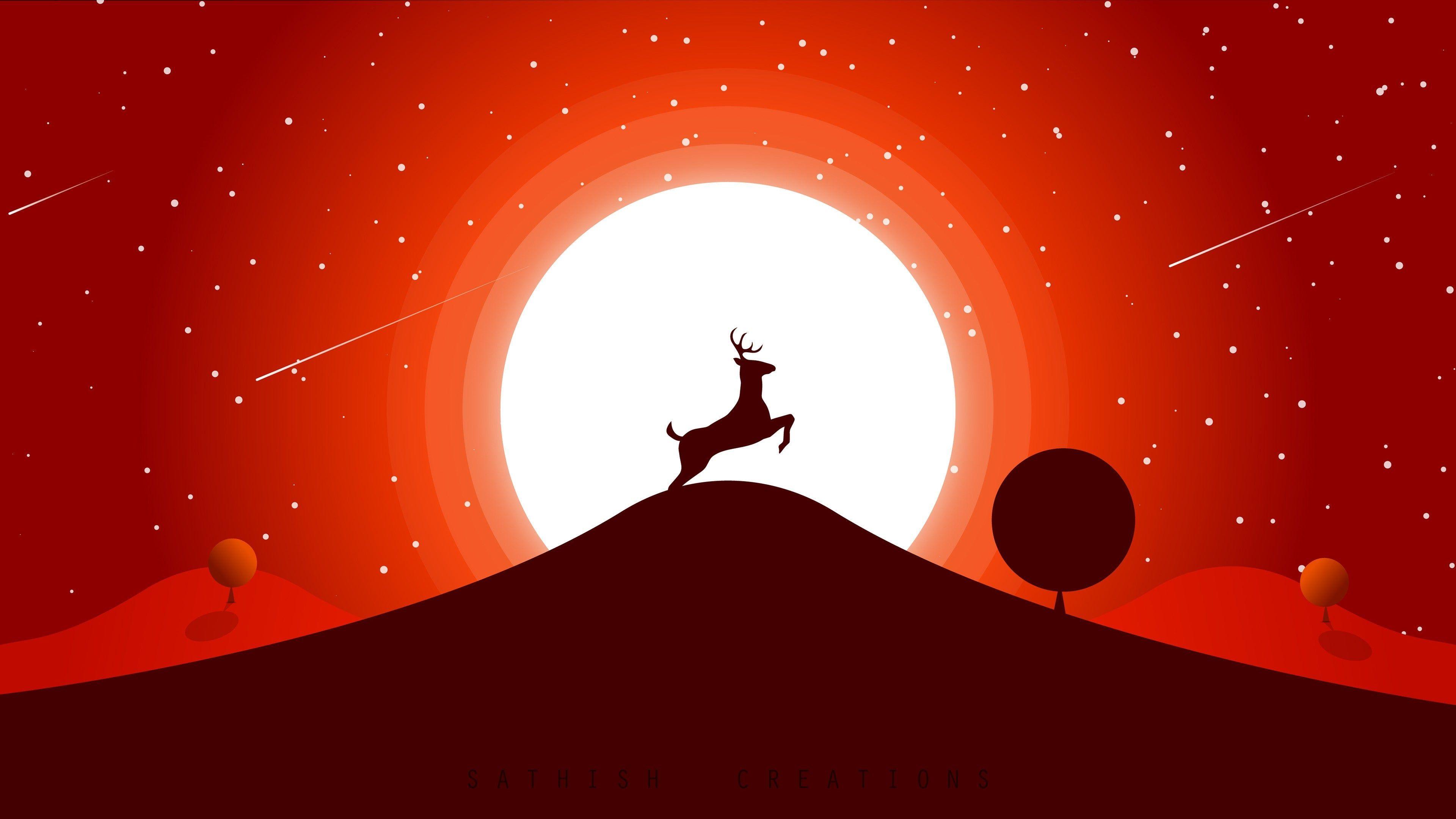 3840x2160 Sunset Minimal Art 4K wallpaper. Minimalist wallpaper, Art wallpaper, Wallpaper
