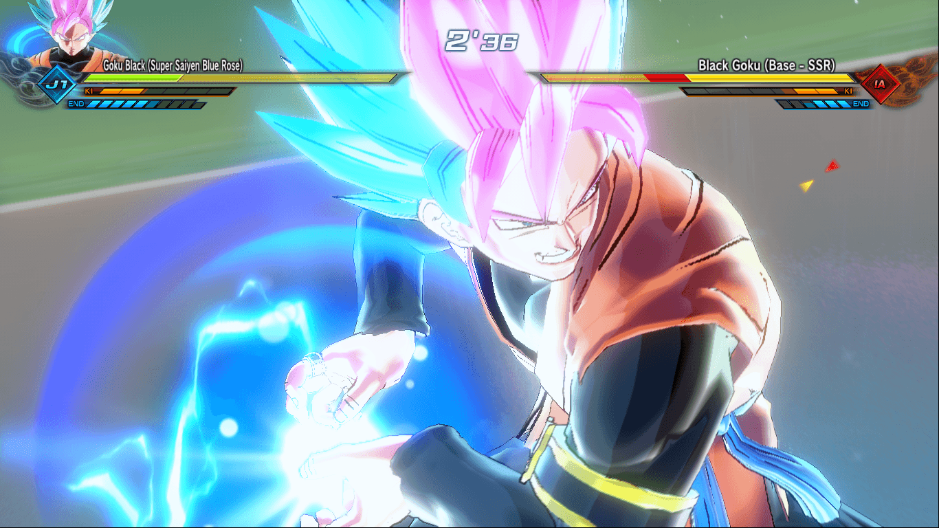 1366x768 UPDATED Goku Black (Super Saiyen Blue Rose) DBFusion