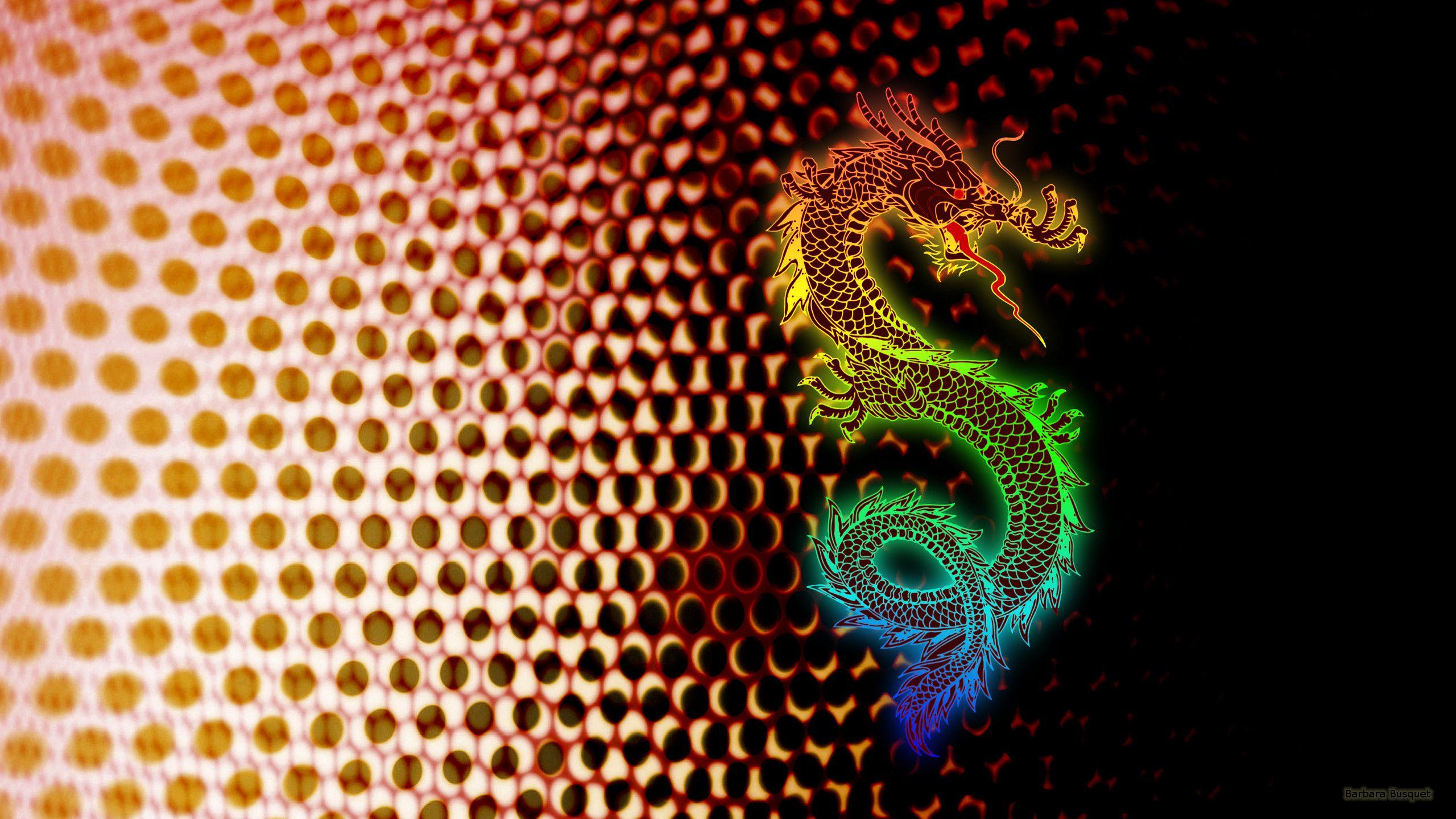 2560x1440 Chinese water dragon HD Wallpaper