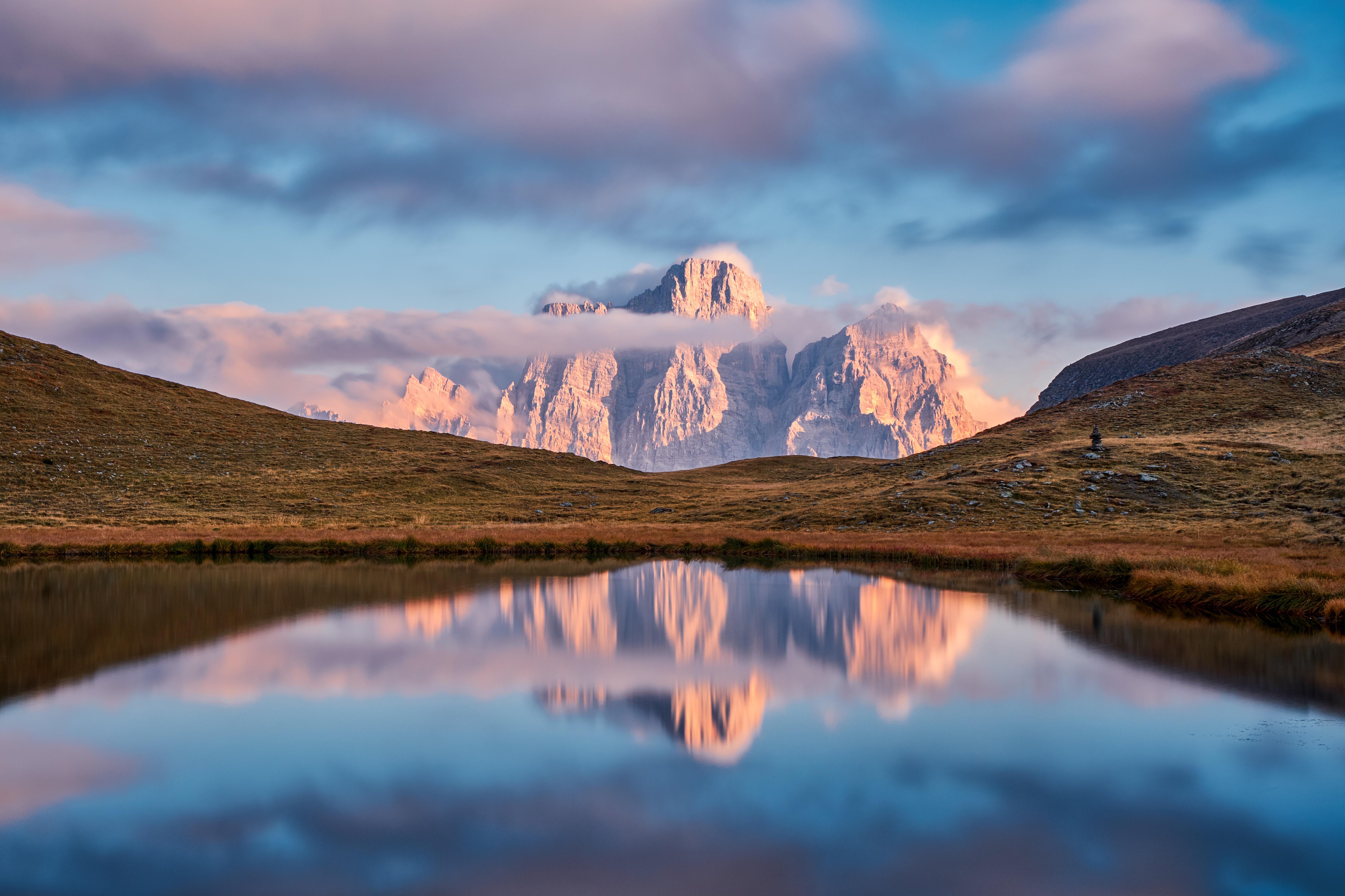 6000x4000 6000x4000 #explore, #reflection, #nature, #fujifilm, #long exposure, #sky, #mountain, #cloud, #light, #pink, #autumn, #sunset, #hiking, #italy, #dolomite, #landscape, #Free , #lake. Mocah HD Wallpaper