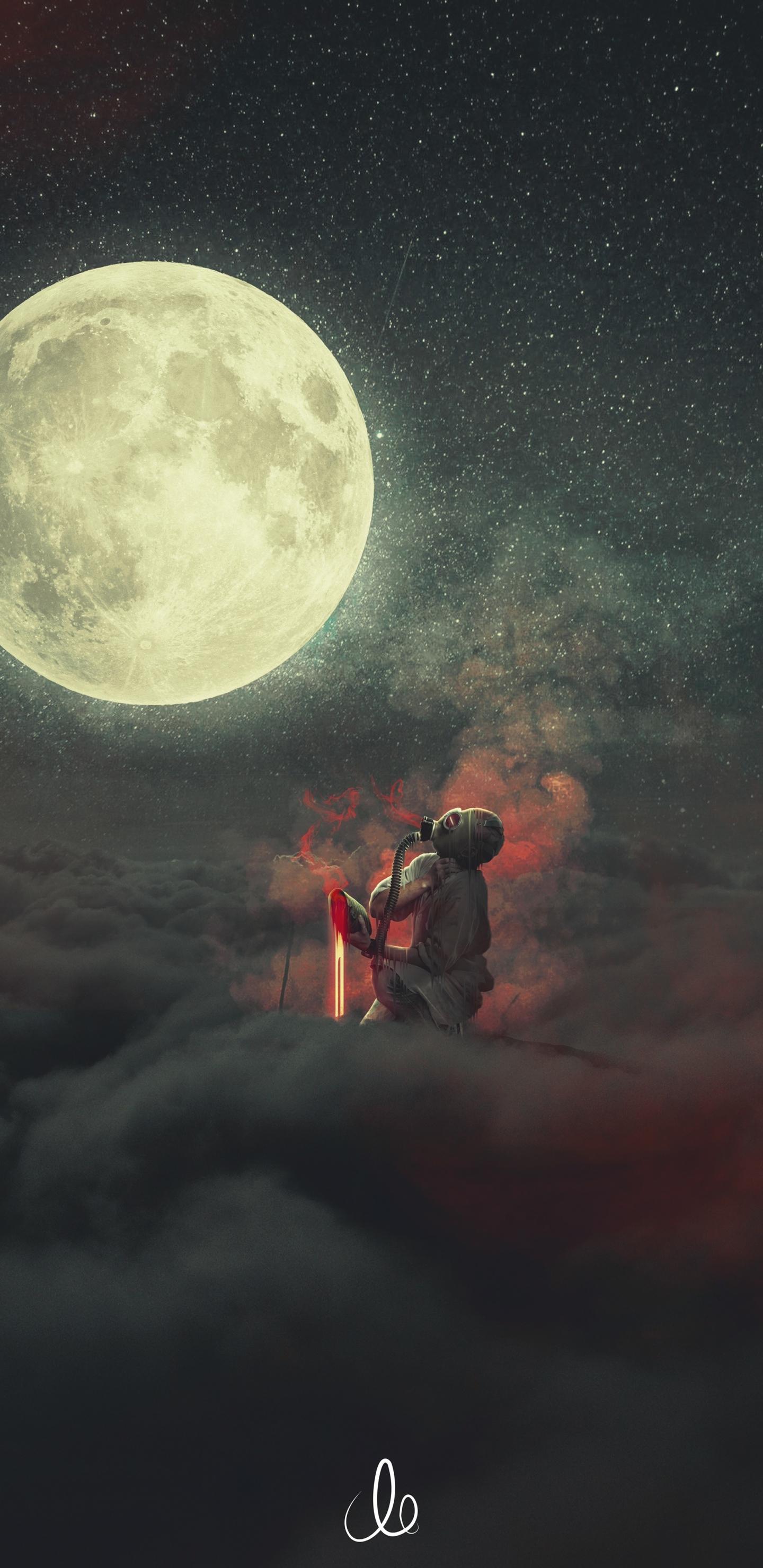 1440x2960 Download 1440x2960 wallpaper demon, dream, clouds, moon, fantasy, samsung galaxy s samsung galaxy s8 plus, 1440x2960 HD image, background, 4740