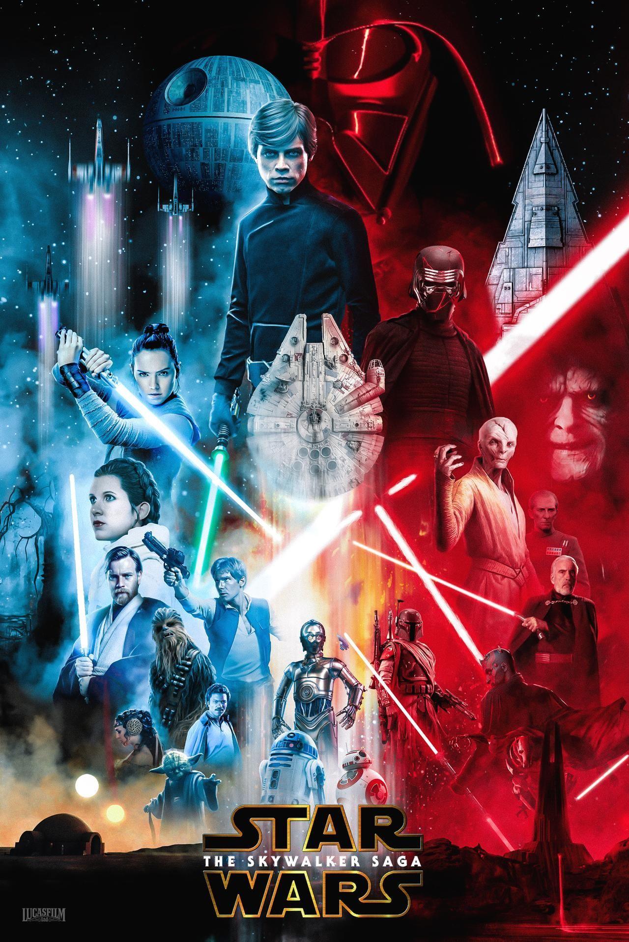1280x1917 Star Wars: The Skywalker Saga. Star wars picture, Star wars movies posters, Star wars background