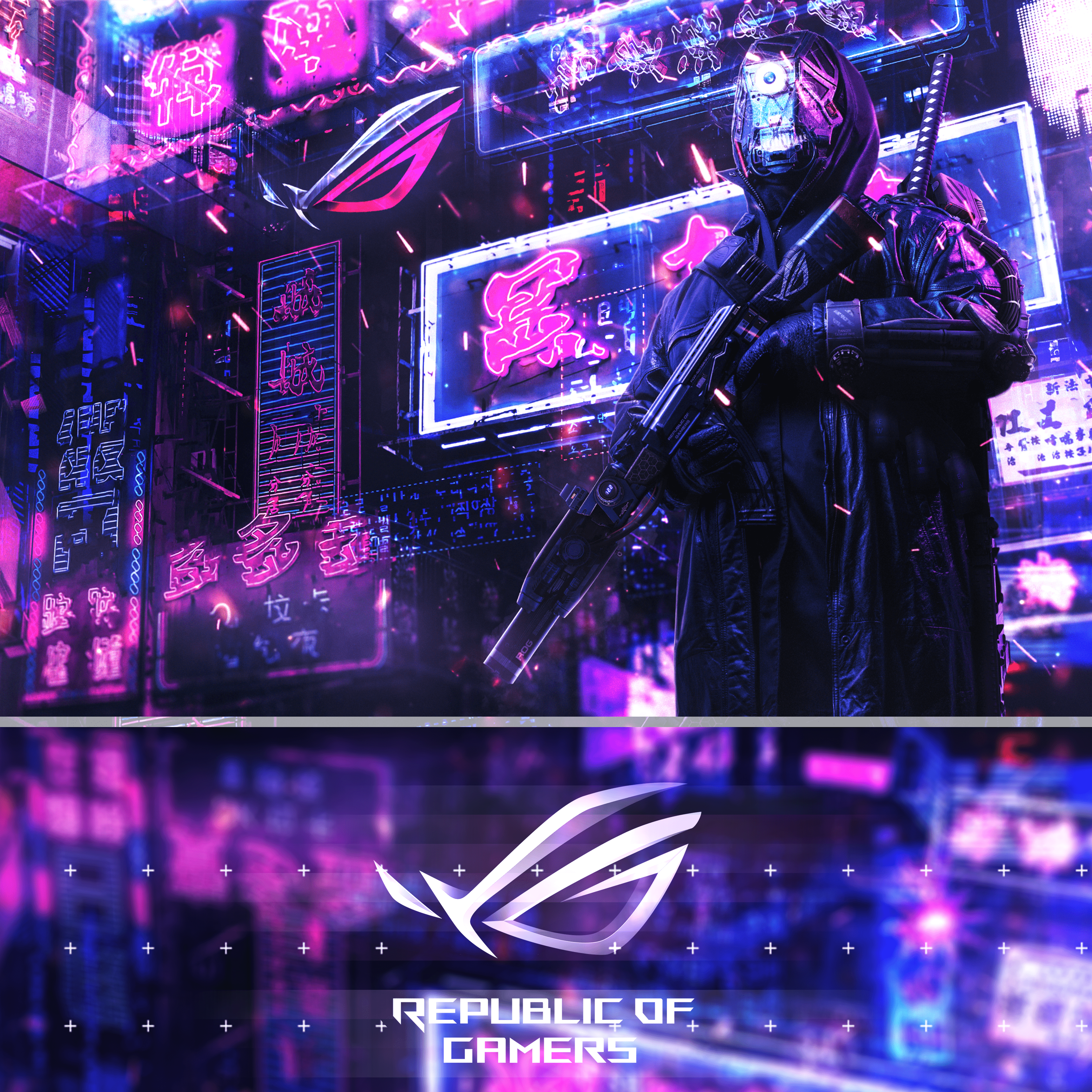 3456x3456 Wallpaper. ROG of Gamers Global