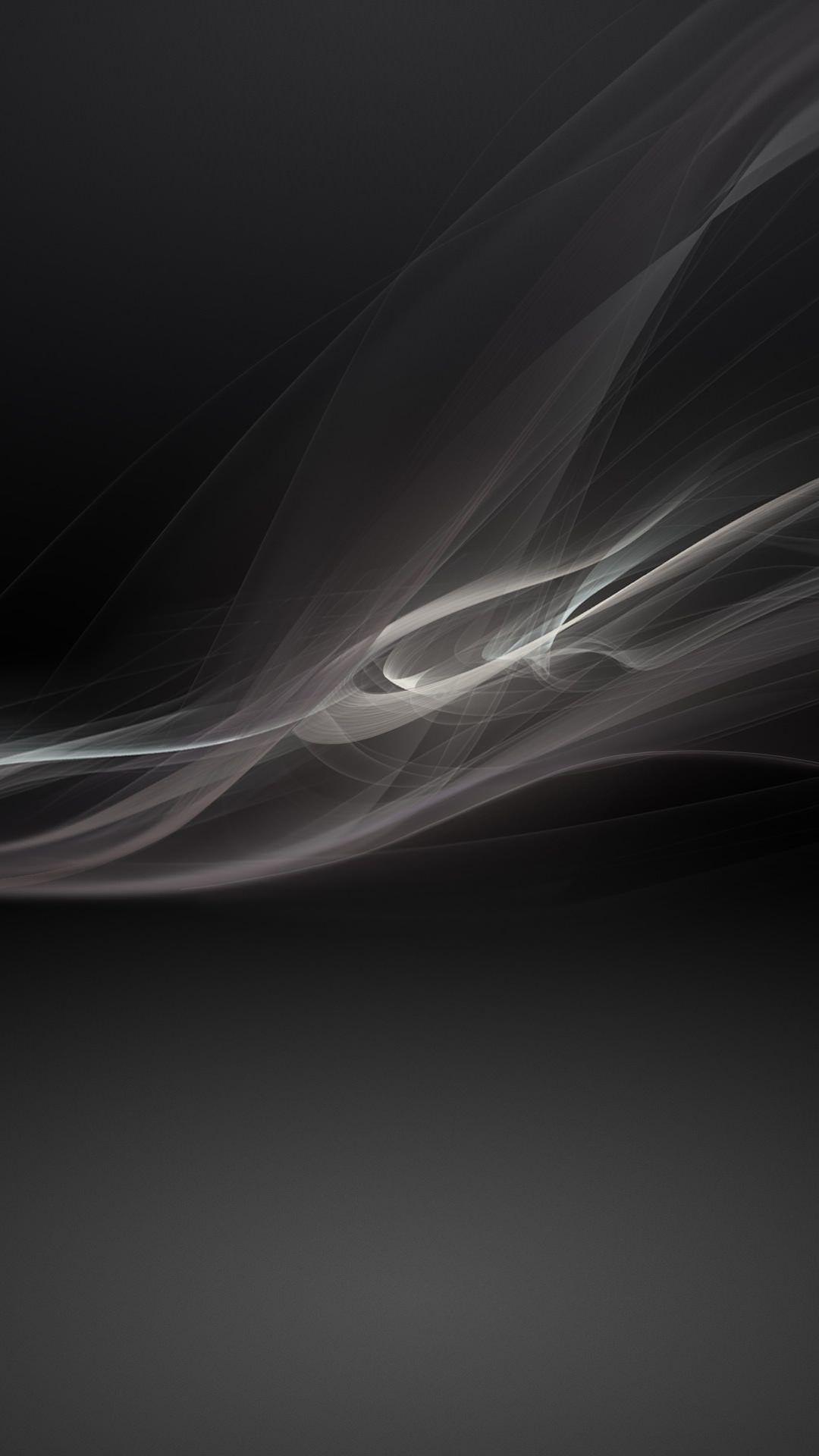 1080x1920 Black and white Abstract curves iPhone wallpaper