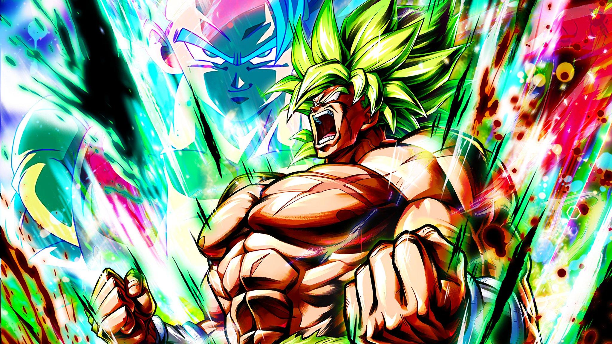 2048x1152 Hydros - [Sparking Limited] BLU Super Saiyan Broly: Full Power Art + 4K PC Wallpaper + 4K Phone Wallpaper! [Art Version 1] #DBLegends #DragonBallLegends #SSGSSゴジータ