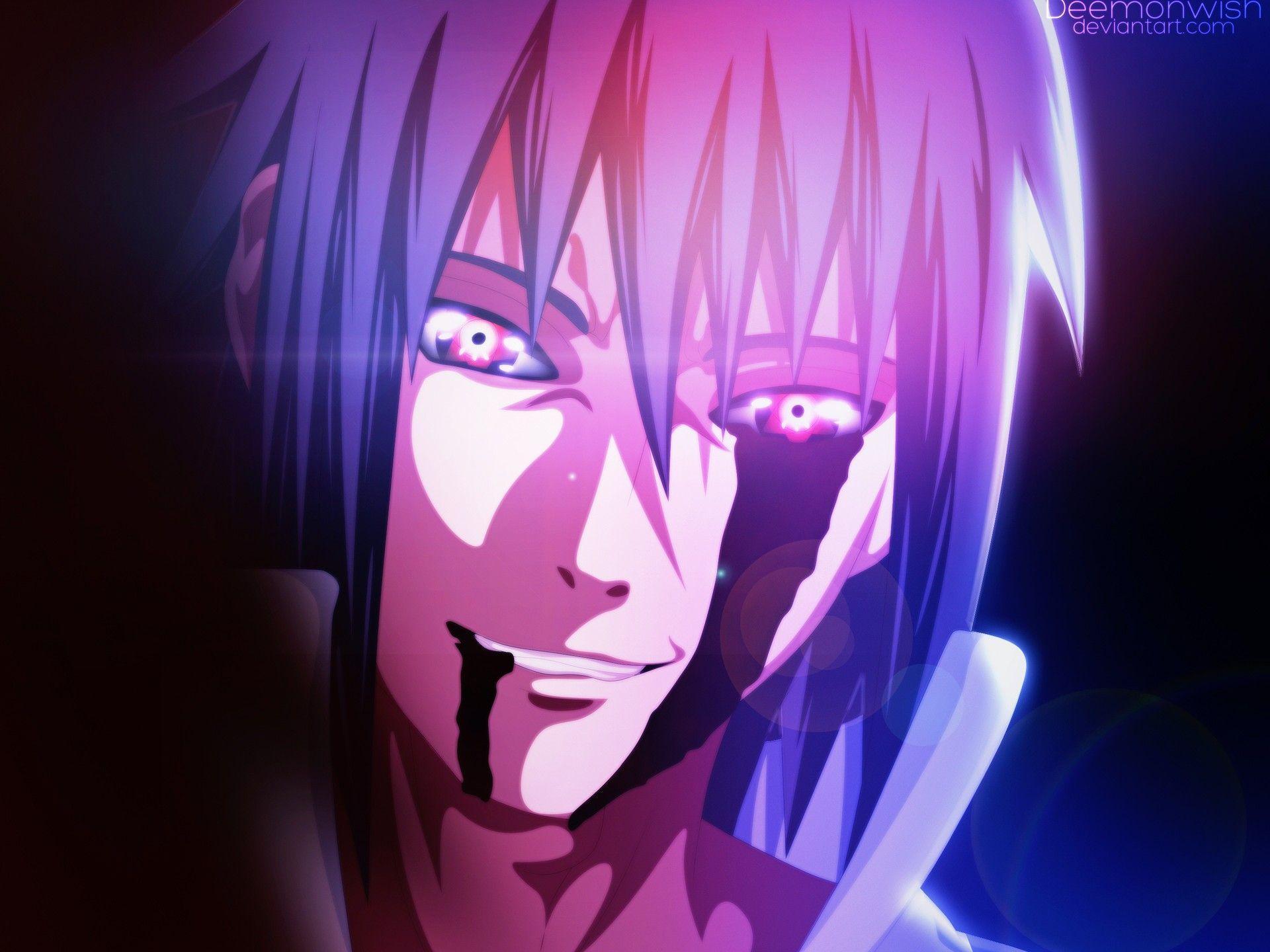 1920x1440 Sasuke Uchiha Sharingan Eyes Wallpaper