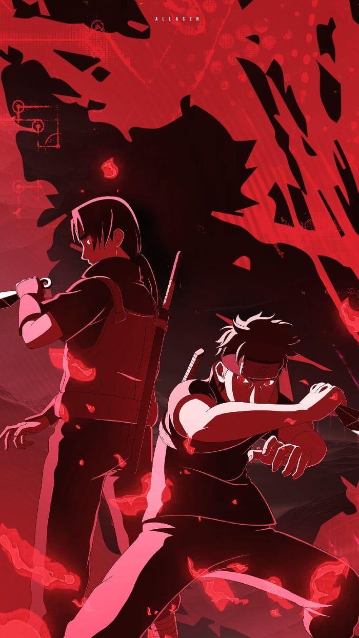 700x1244 Itachi and Shisui. Anime akatsuki, Anime naruto, Anime