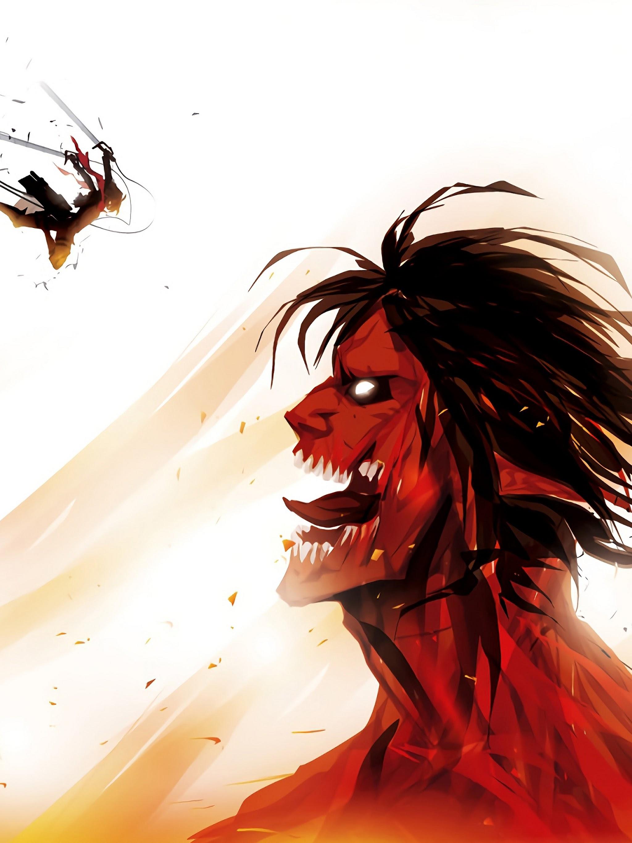 2048x2732 Mikasa Attack Titan Attack on Titan 4K Wallpaper