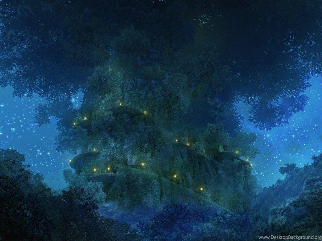 1024x768 Xenoblade Chronicles Giant Tree / Wallpaper As Desktop Background