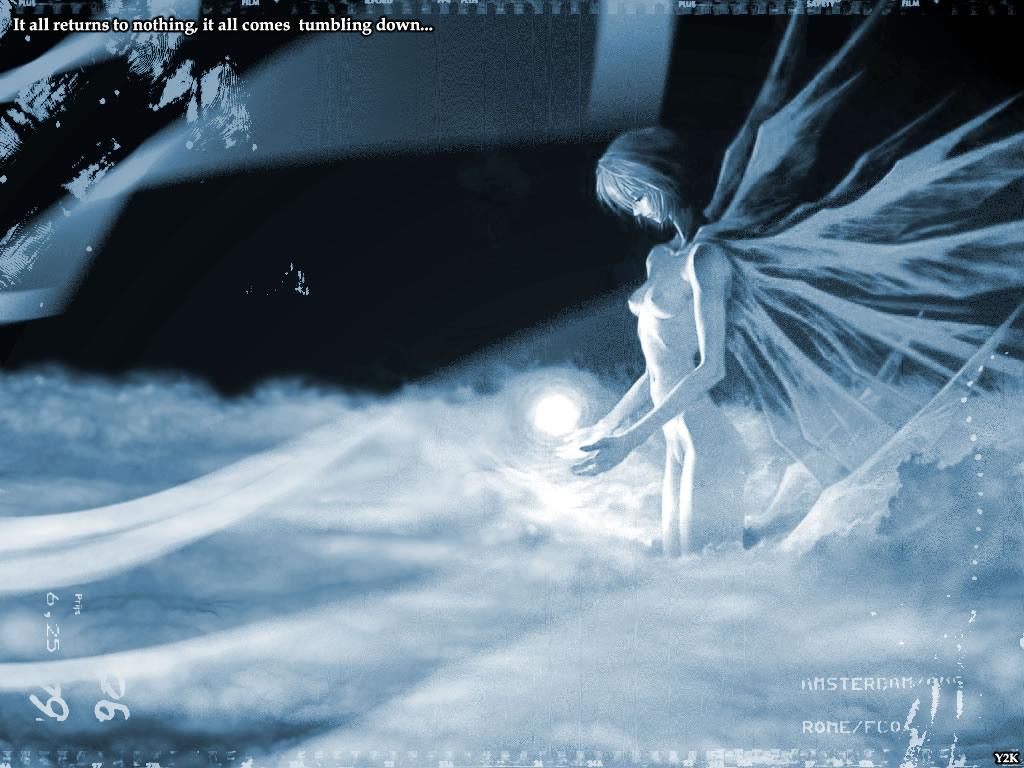 1024x768 Rei End Of Evangelion Wallpaper